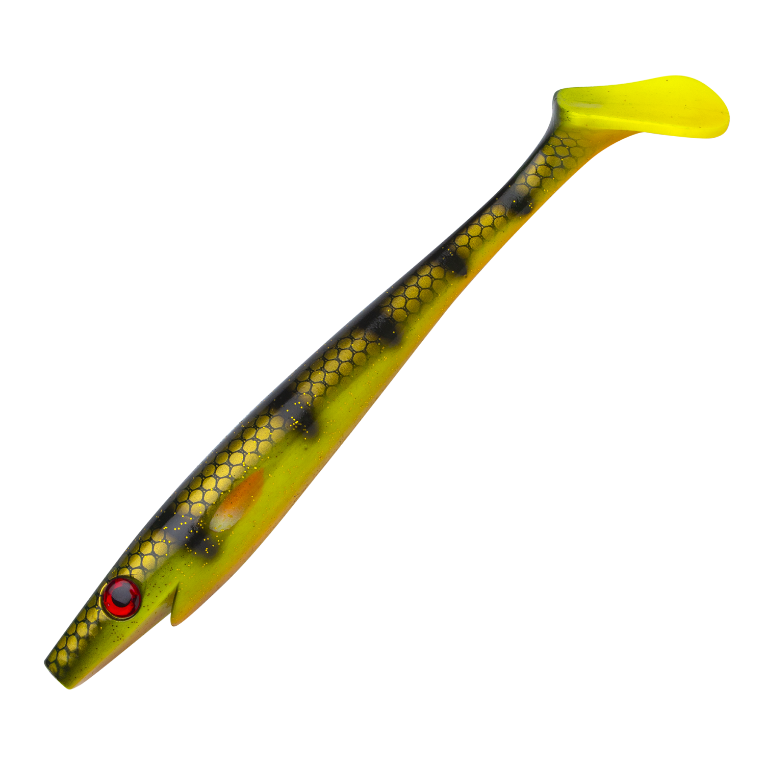 Приманка силиконовая Strike Pro Pig Shad 230мм #C664 Hot Baitfish - 2 рис.