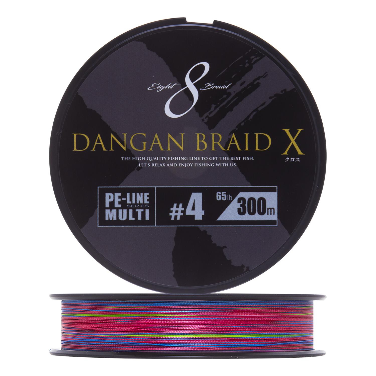 Шнур плетеный Major Craft Dangan Braid X Line PE X8 #4,0 300м (multicolor)