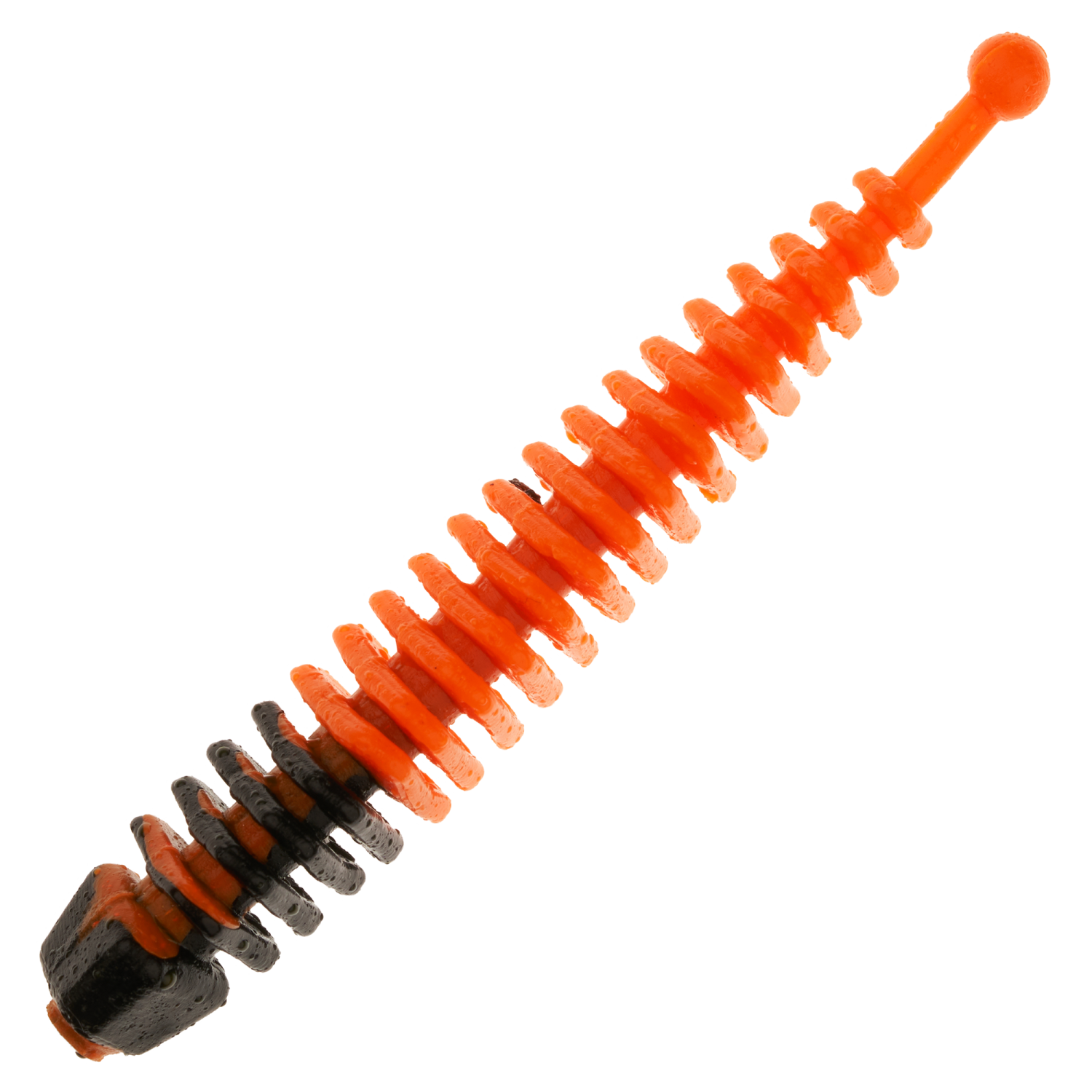 Приманка силиконовая Soorex Pro Tail 64мм Cheese #304 Black/Orange