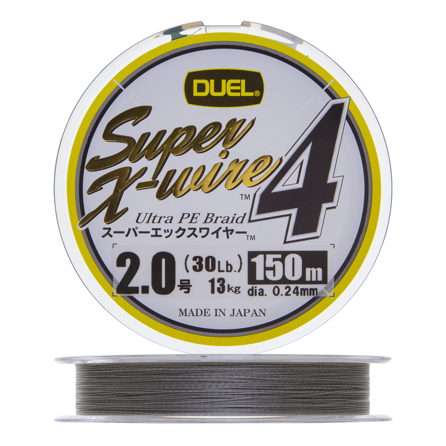 Шнур плетеный Duel PE Super X-Wire 4 #2 0,24мм 150м (silver)