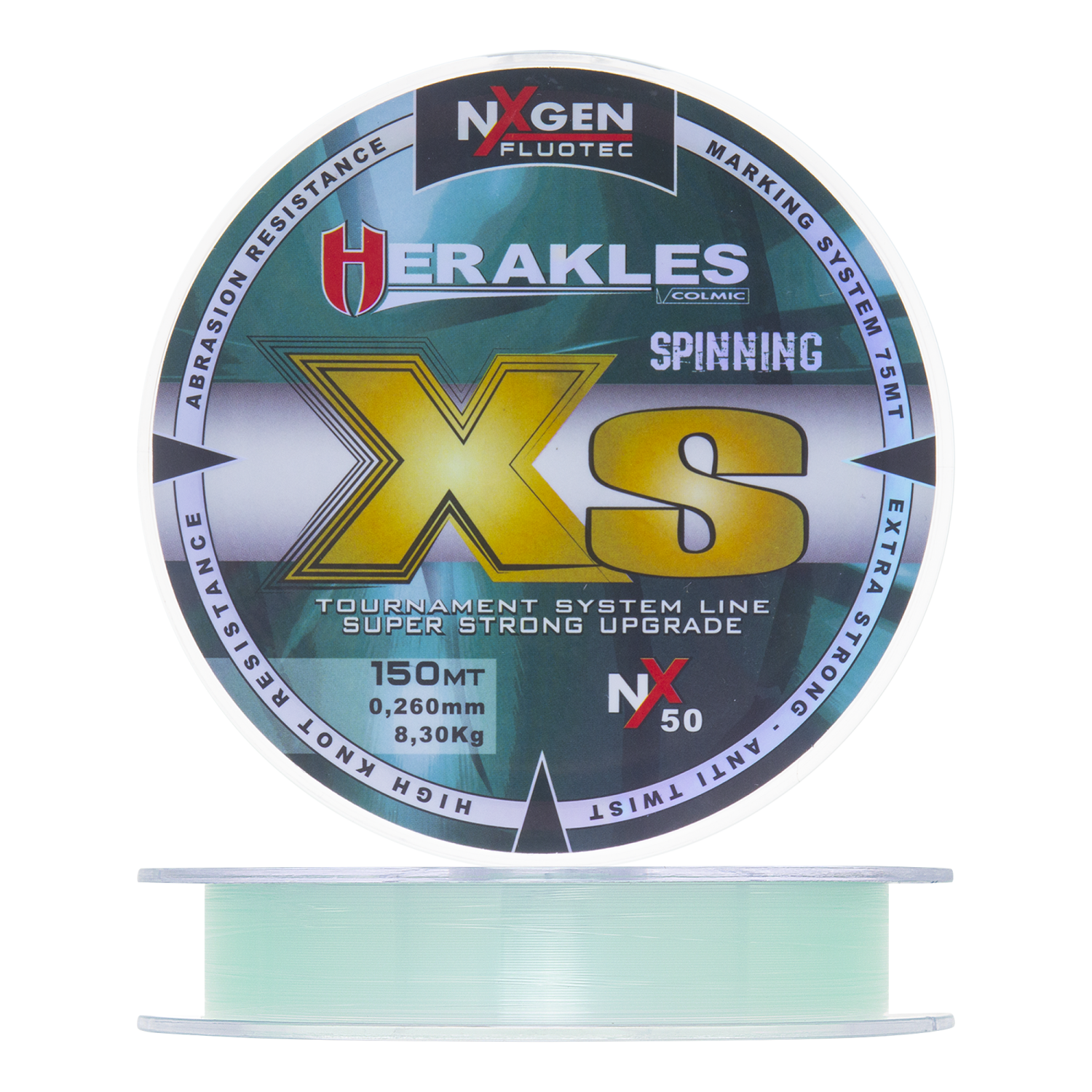 club herakles hotel Леска монофильная Colmic Herakles XS Spinning 0,26мм 150м (light green)