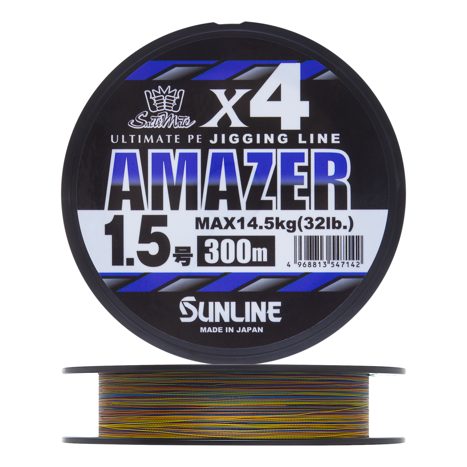 Шнур плетеный Sunline Amazer X4 #1,5 0,209мм 300м (multicolor)