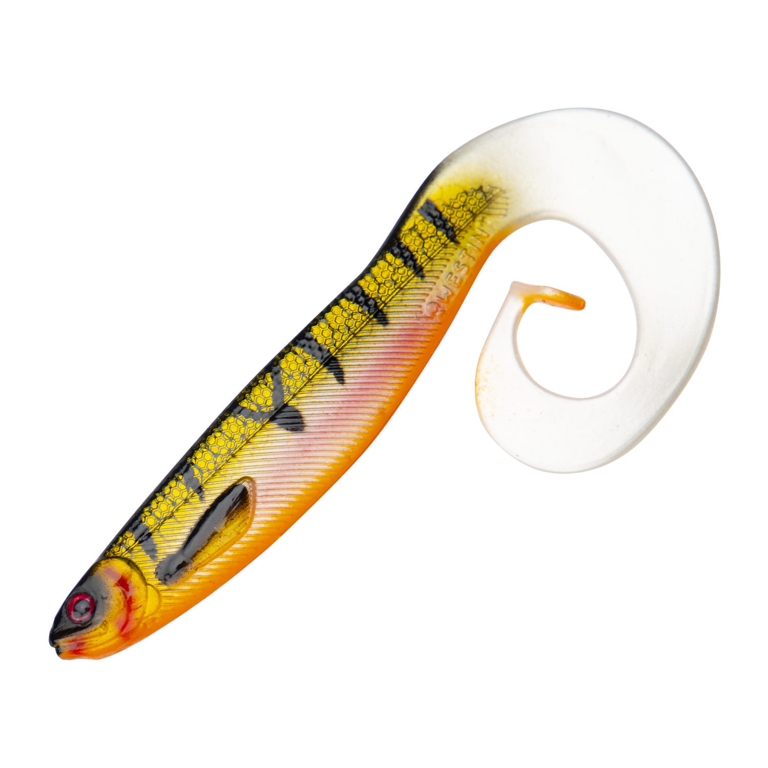 Приманка силиконовая Westin CurlTeez Curltail 8,5см 2шт #Bling Perch