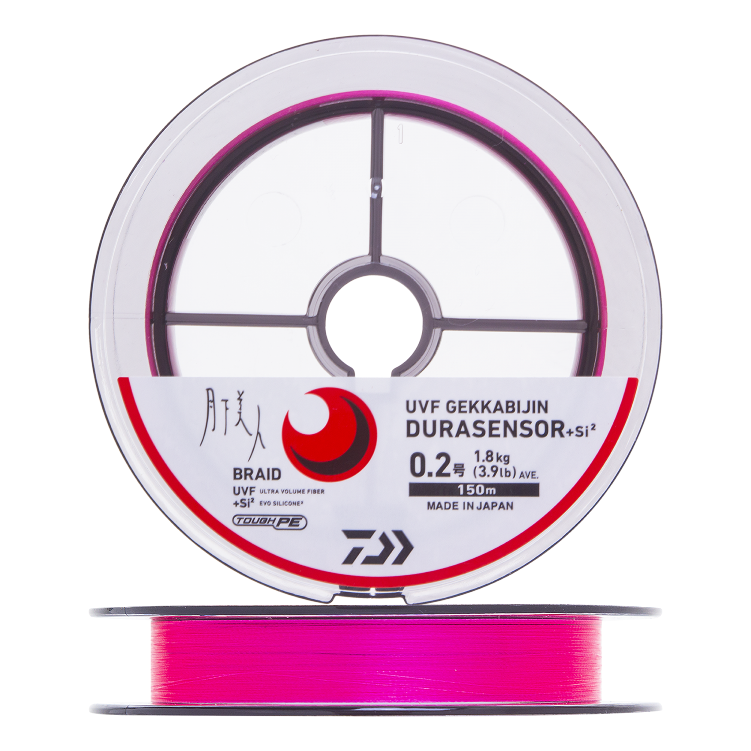 Шнур плетеный Daiwa UVF Gekkabijin DuraSensor +Si2 #0,2 0,074мм 150м (sakura pink)