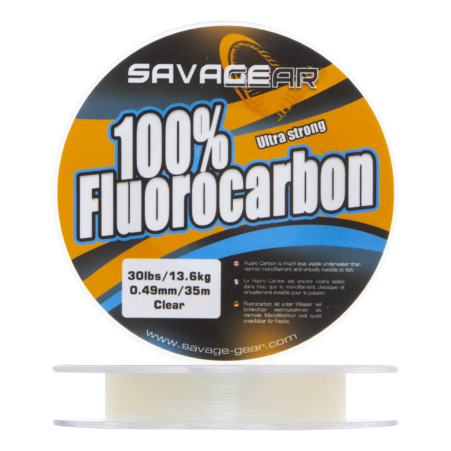 Флюорокарбон Savage Gear Fluoro Carbon Ultra Strong 0,49мм 35м (clear)