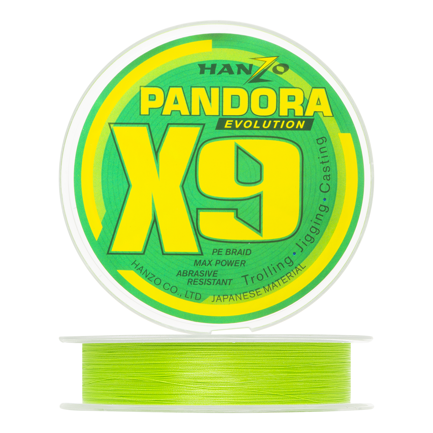 Шнур плетеный Hanzo Pandora Evolution X9 10 017мм 150м 150м green 1485₽