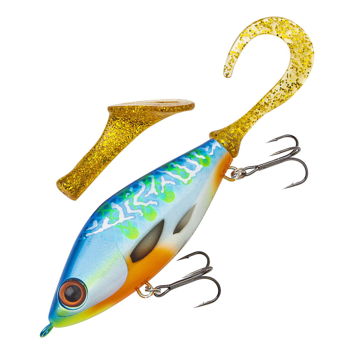 Джеркбейт Strike Pro Guppie Jr. Shallow 110 SS #CWC001 Blue Fire