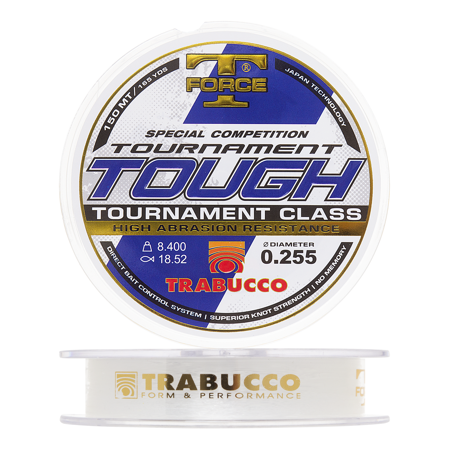 Леска монофильная Trabucco T-Force Tournament Tough New 0,255мм 150м (clear)