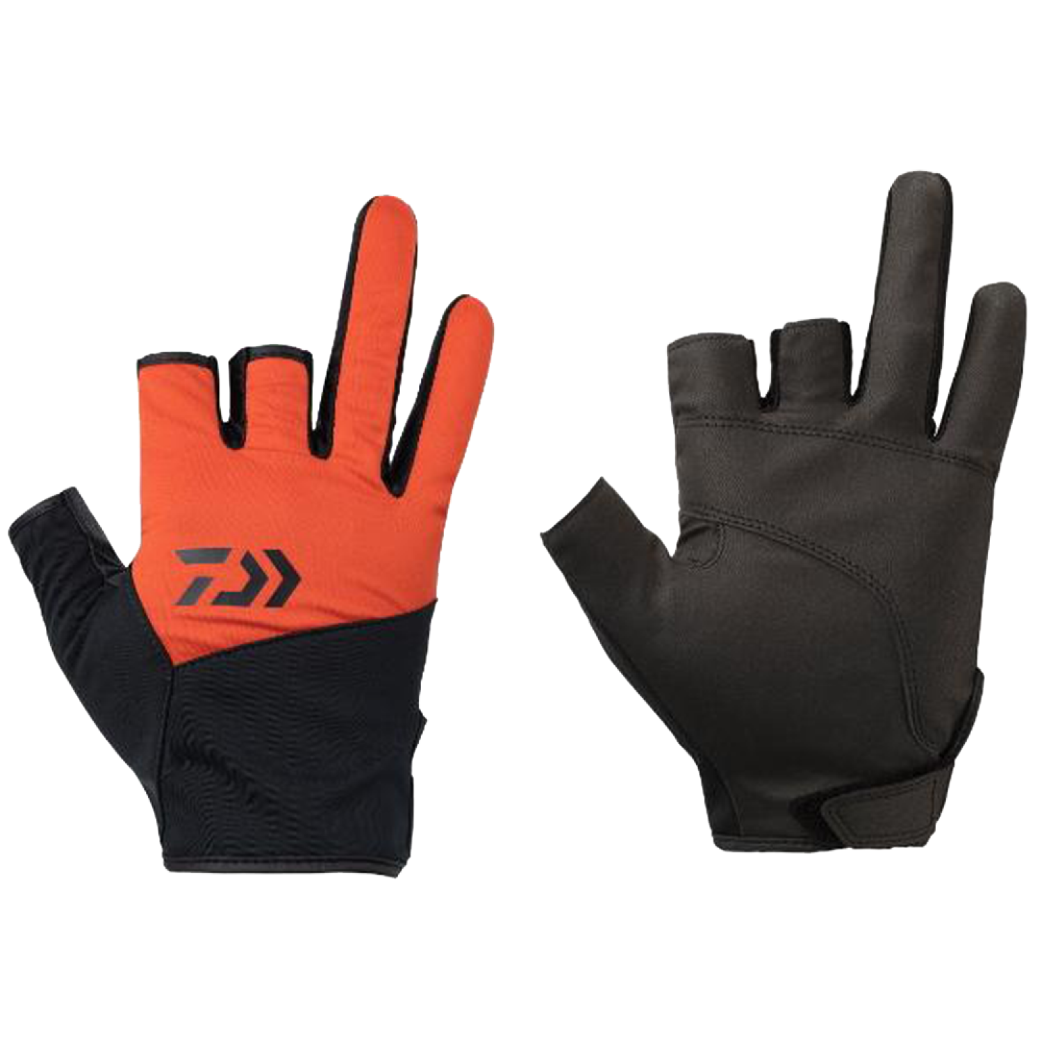 Перчатки Daiwa DG-8922W Windproof Gloves 3-Cut XL #Orange