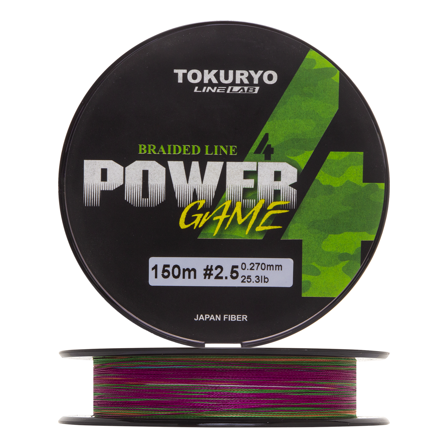 Шнур плетеный Tokuryo Power Game X4 #2,5 0,270мм 150м (5color)