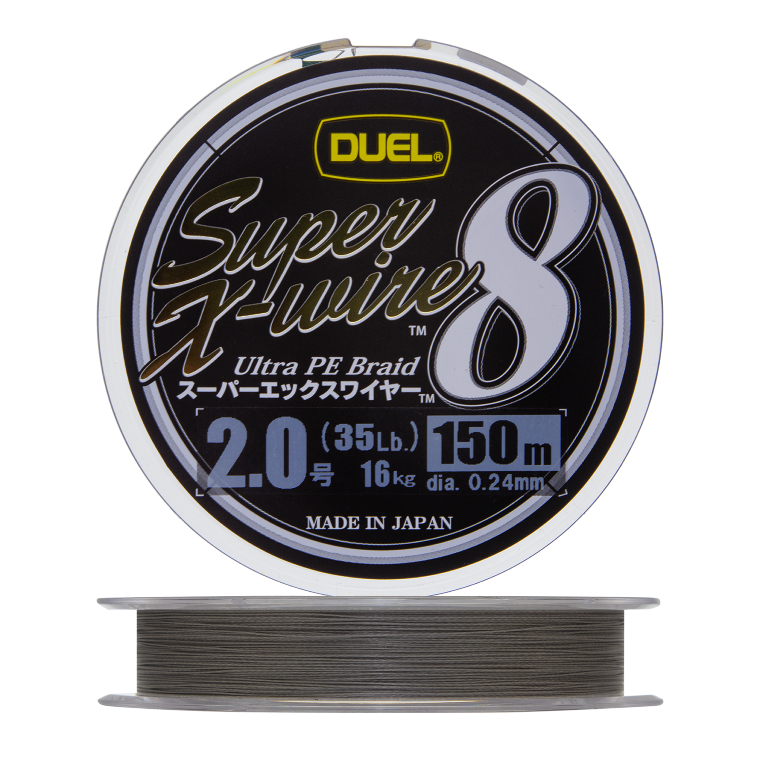 Шнур плетеный Duel PE Super X-Wire 8 #2 0,24мм 150м (silver)