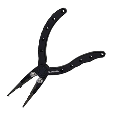 Инструмент для заводных колец Kahara 6" Aluminum plier slim type Matt Black