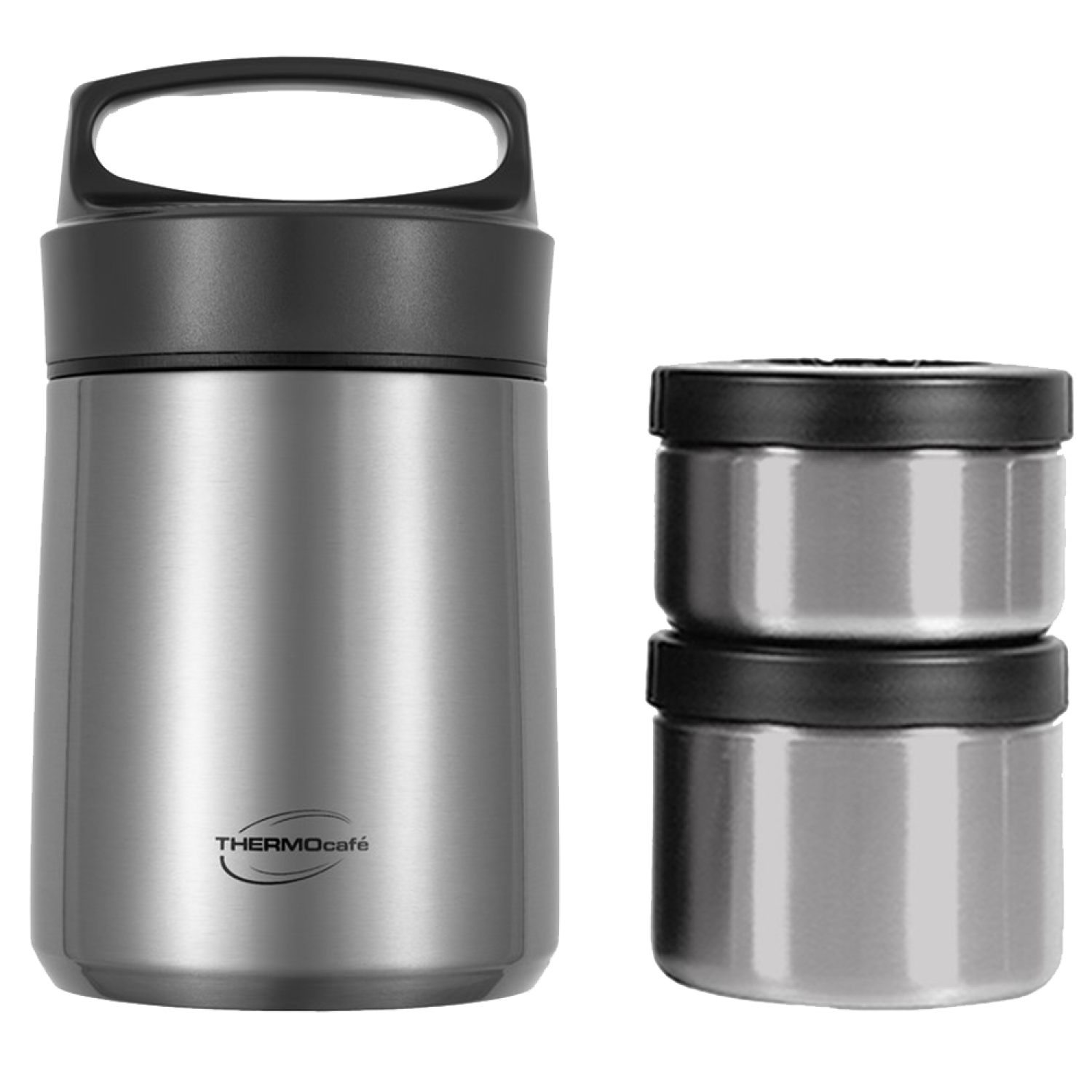 Термос для еды Thermos ThermoCafe TCLB-1480SY 1,48л с двумя контейнерами Steel