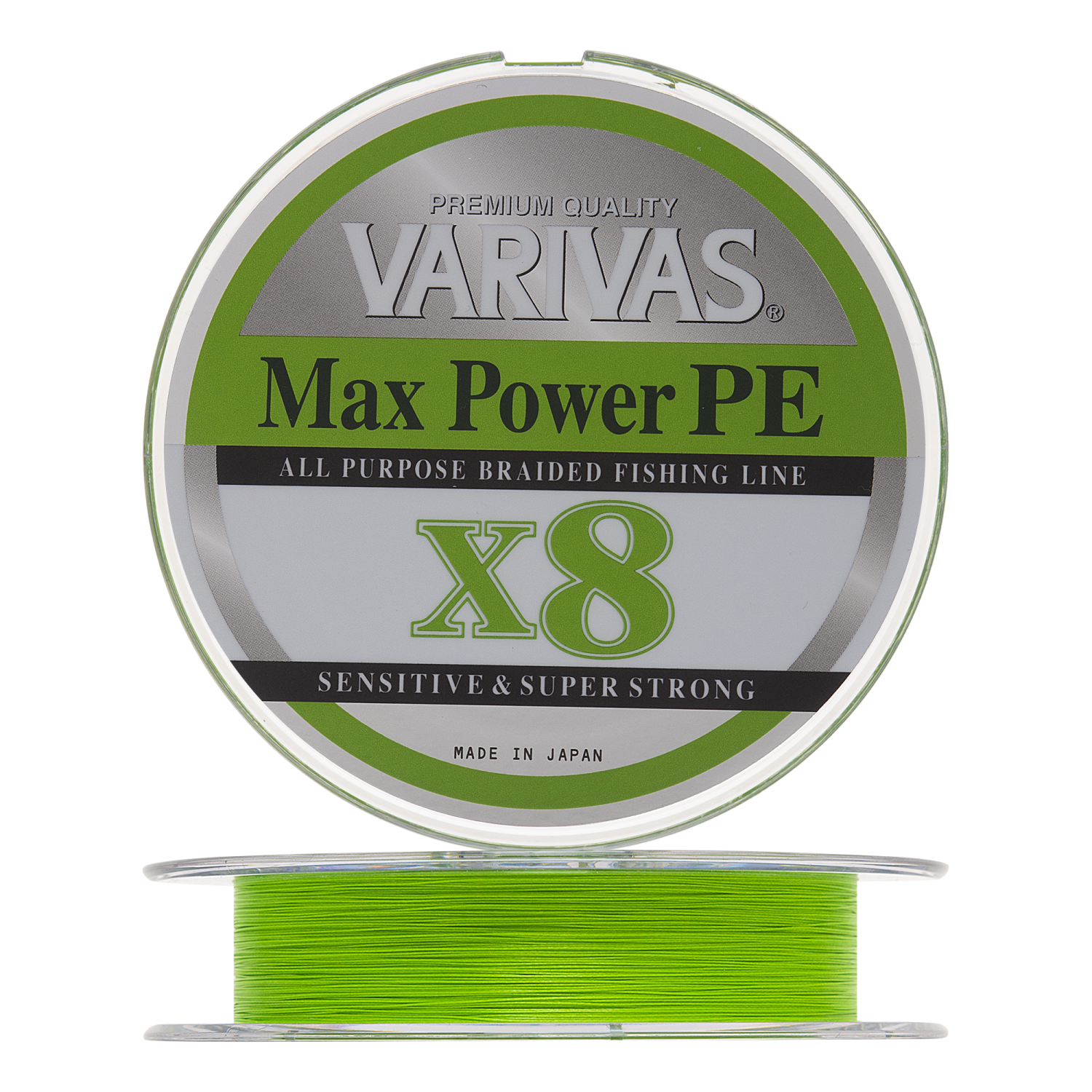 Шнур плетеный Varivas Max Power PE X8 #2 0,235мм 150м (lime green)