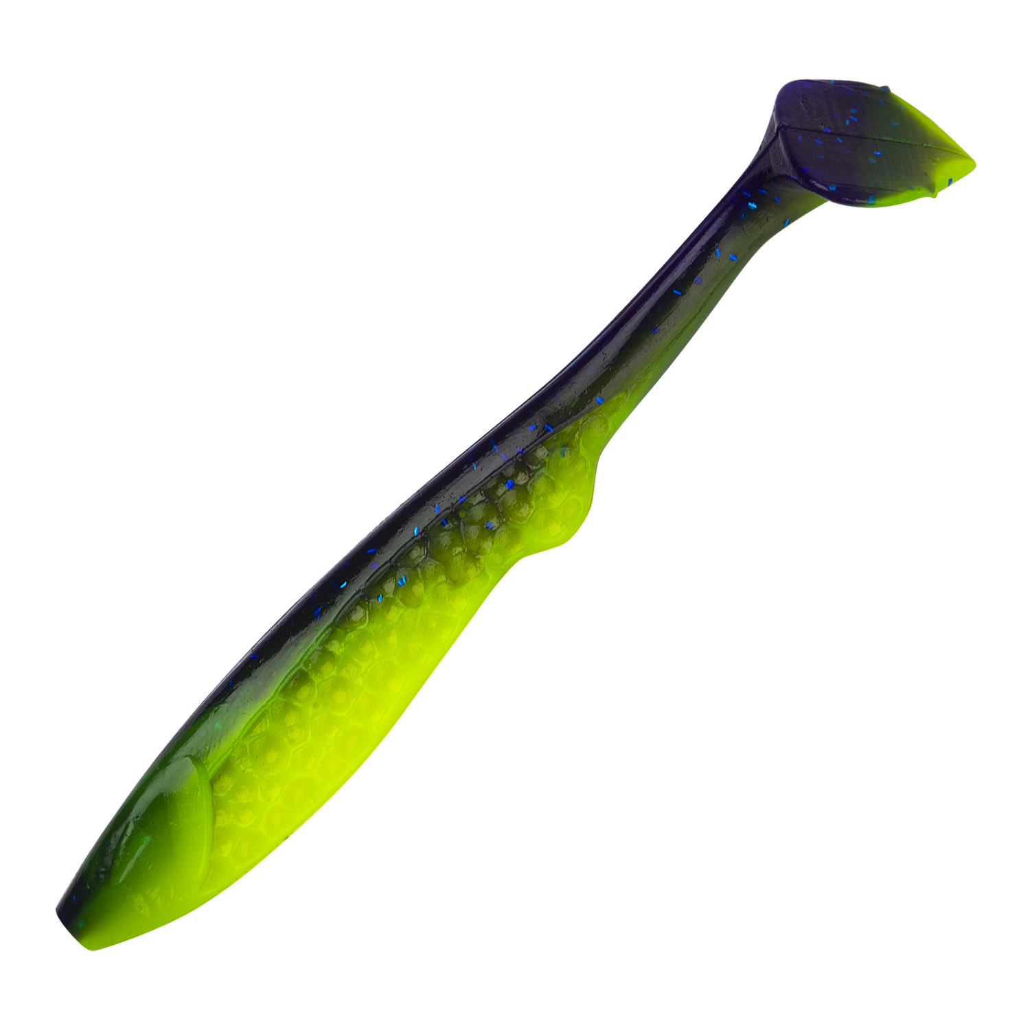 Приманка силиконовая KrakBait Mohawk 5,8" #02 Purple Lime