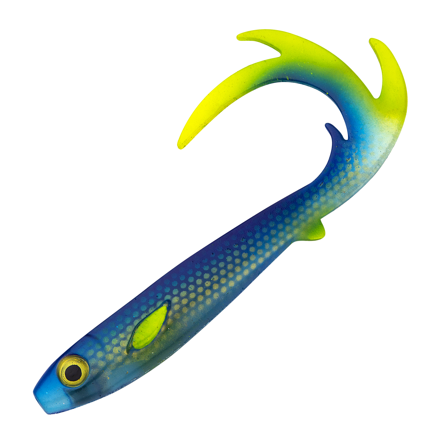 Приманка силиконовая Strike Pro Flatnose Dragon 270мм #Clear Blue Lemonade