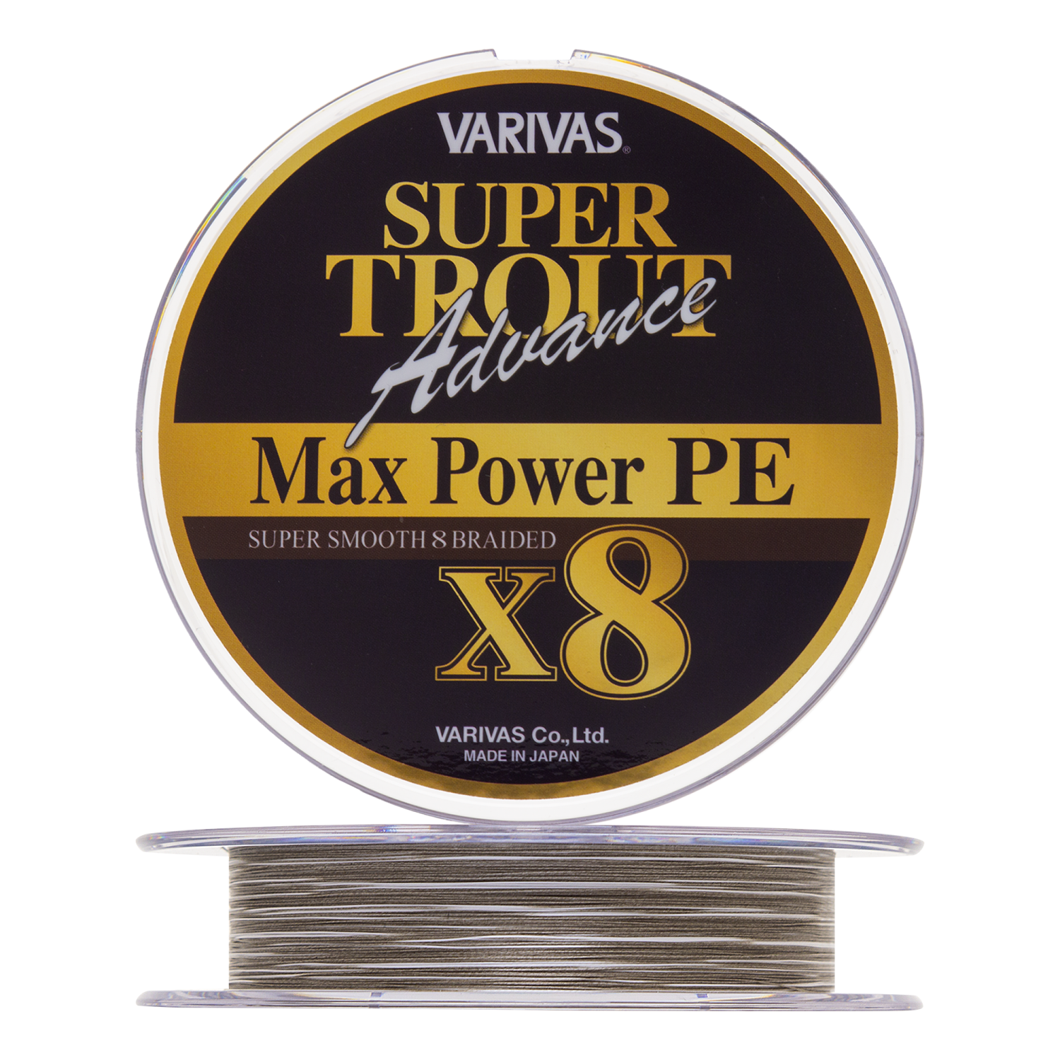 Шнур плетеный Varivas Super Trout Advance Max Power PE X8 #1,5 0,205мм 150м (champagne gold white marking)