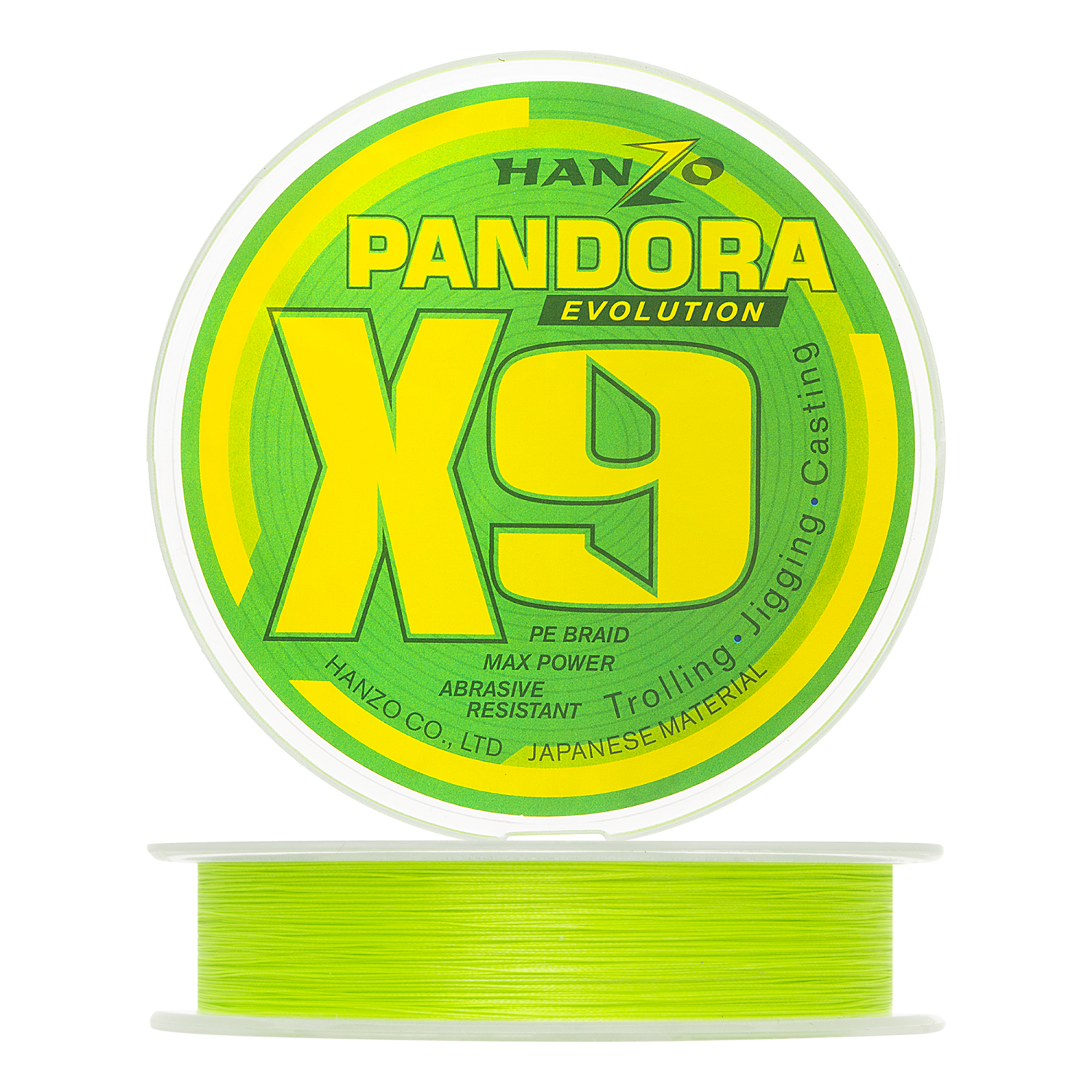 Шнур плетеный Hanzo Pandora Evolution X9 20 024мм 150м 150м green 1485₽