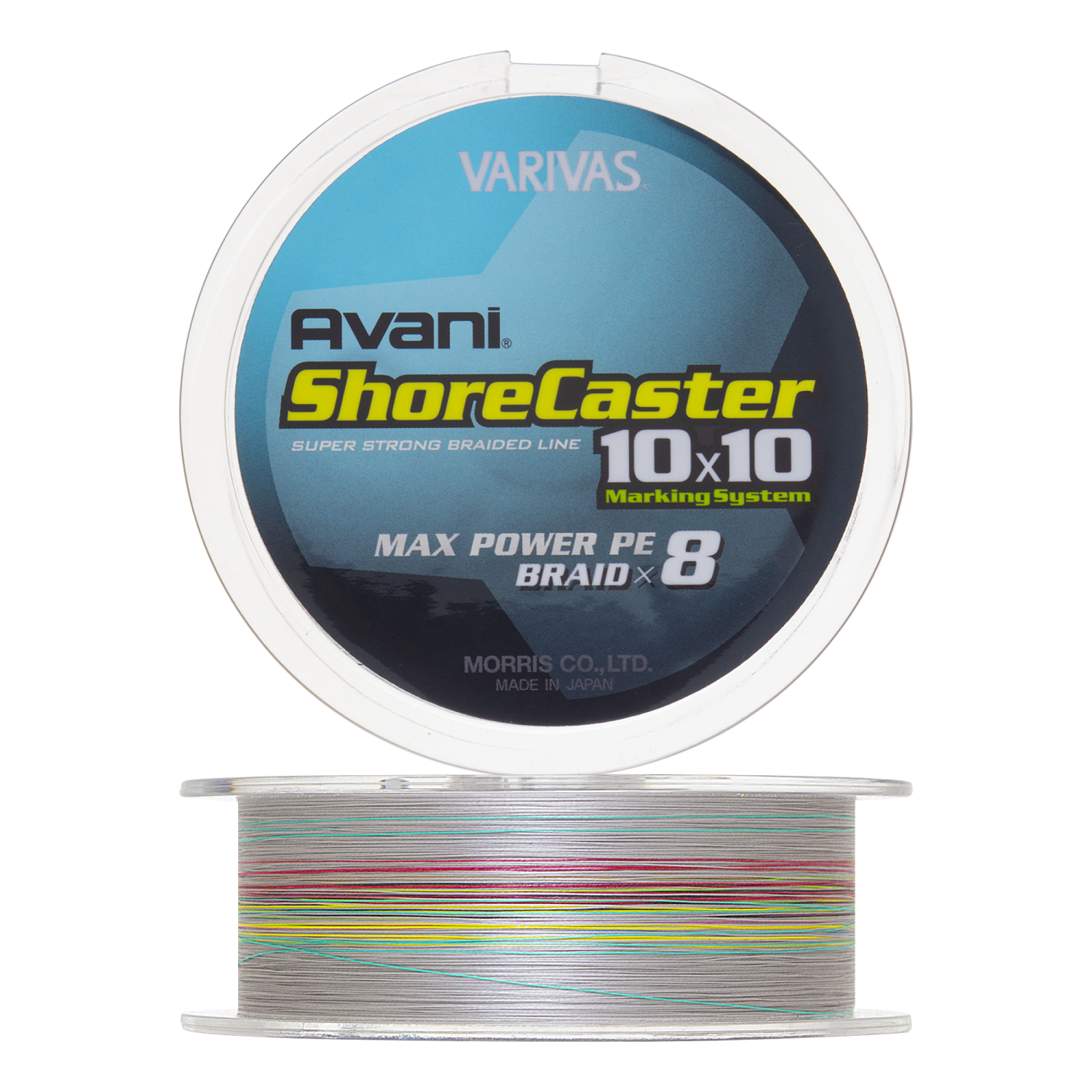 Шнур плетеный Varivas Avani Shore Caster 10x10 Max Power PE X8 #0,6 0,128мм 200м (gray with marking)