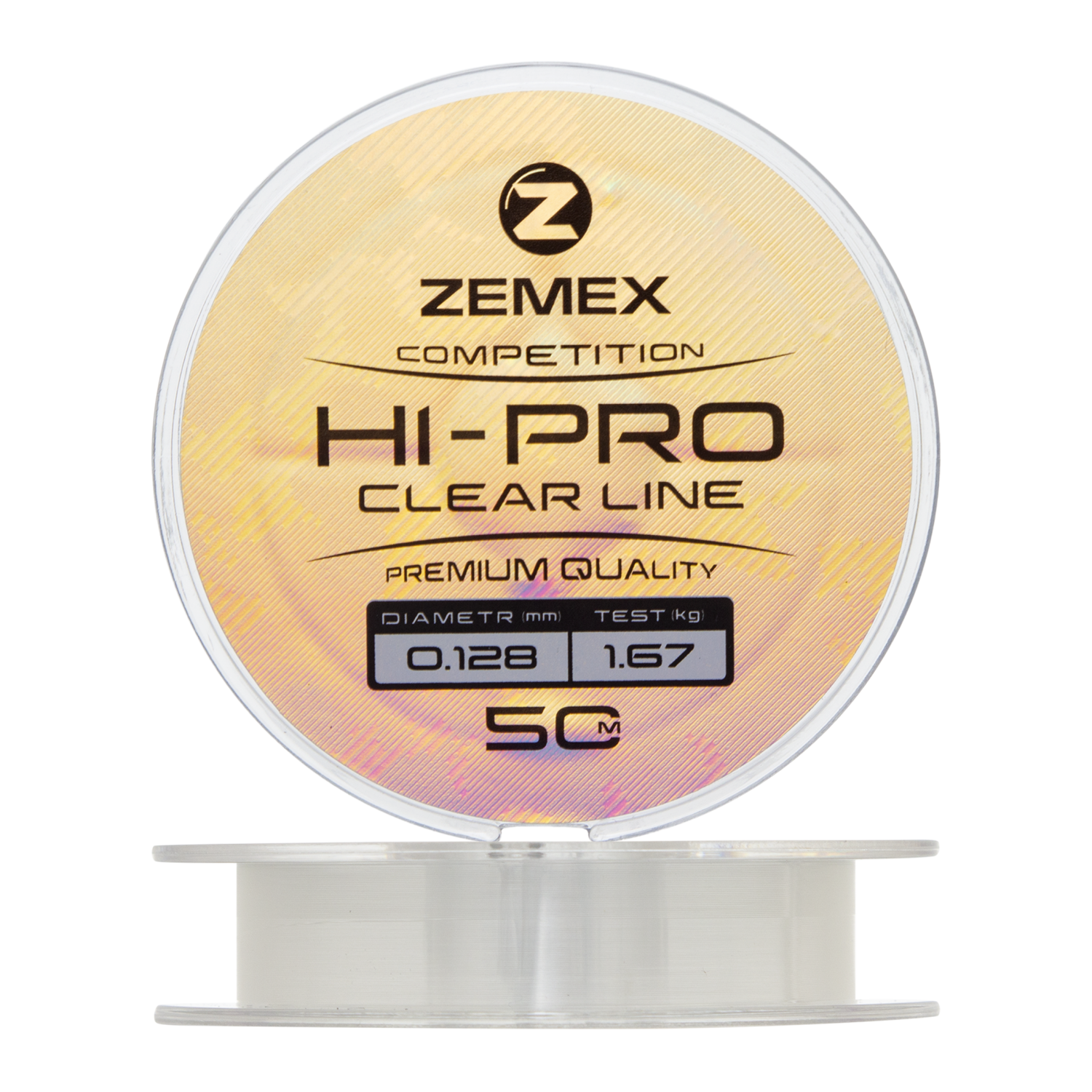 Леска монофильная Zemex Hi-Pro Competition Line 0,128мм 50м (clear)