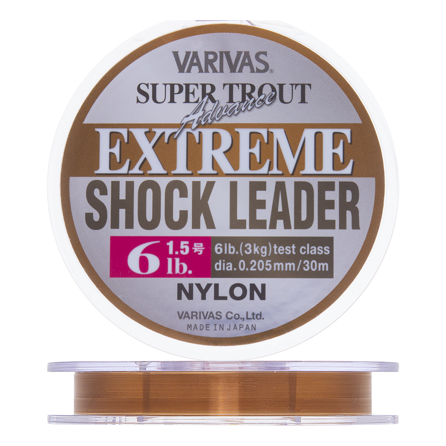 Леска монофильная Varivas Super Trout Advance Extreme Shock Leader #1,5 0,205мм 30м (brown)