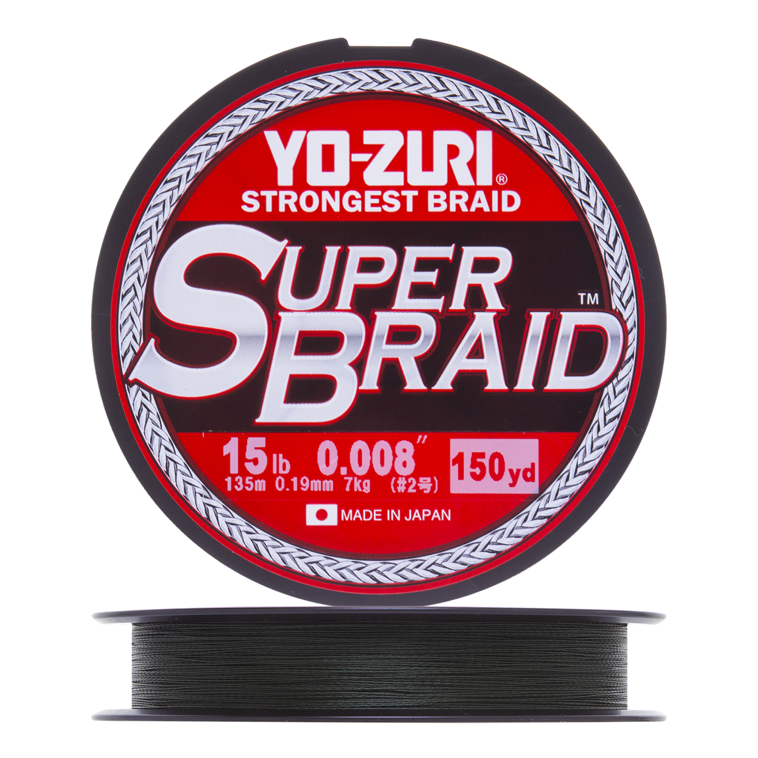 цена Шнур плетеный Yo-Zuri PE Superbraid 15Lb 0,19мм 135м (dark green)
