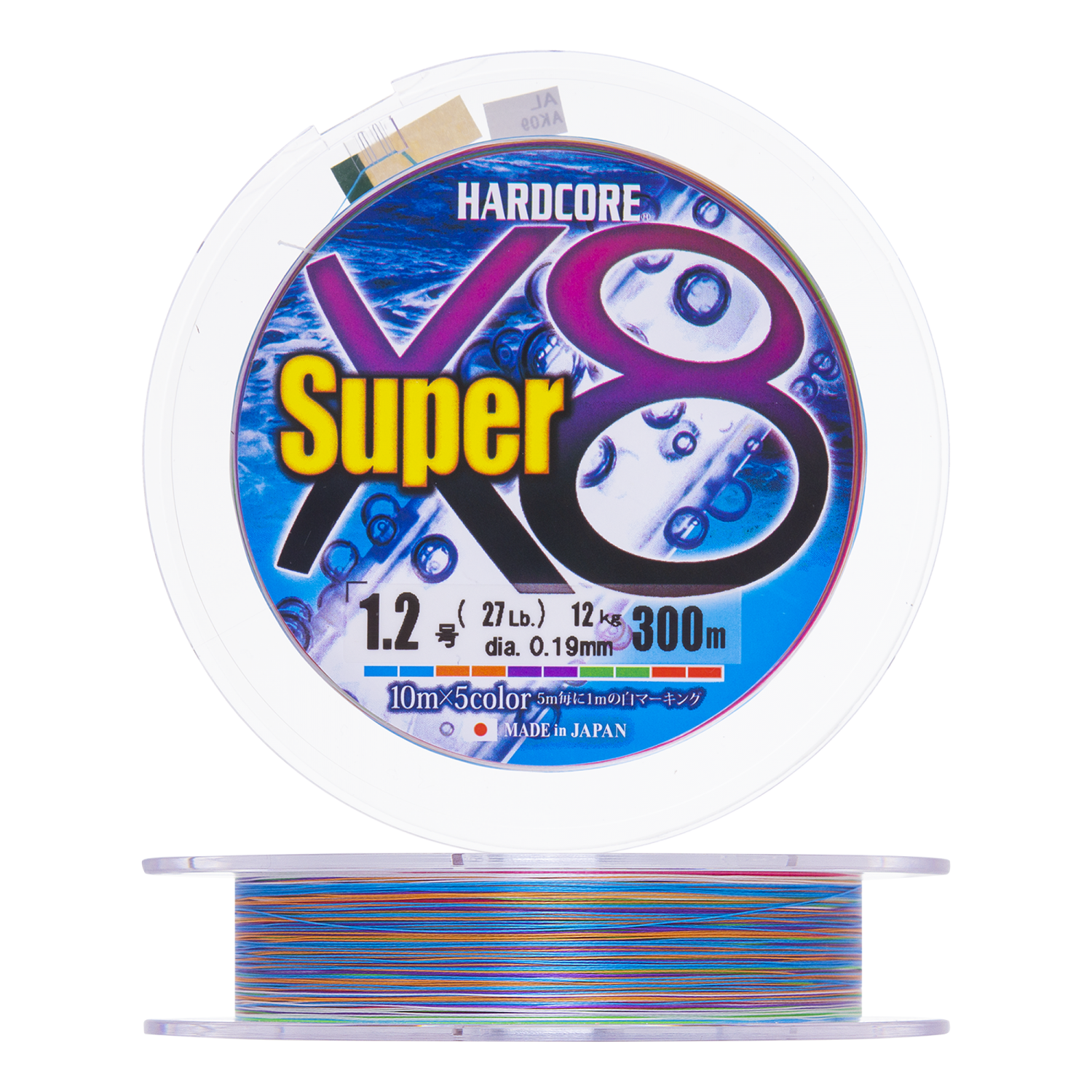 цена Шнур плетеный Duel Hardcore PE X8 Super #1,2 0,19мм 300м (5color)
