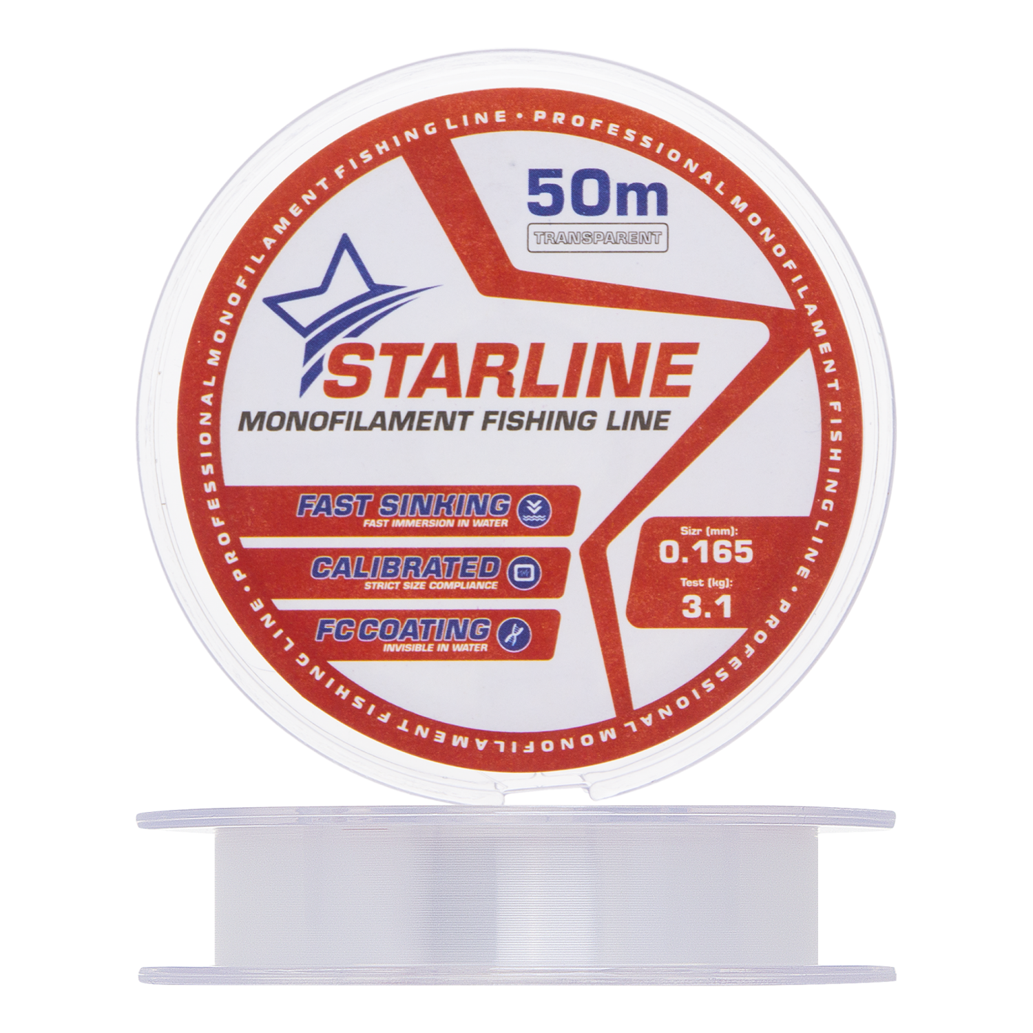 Леска монофильная IAM Starline 0,165мм 50м (transparent)