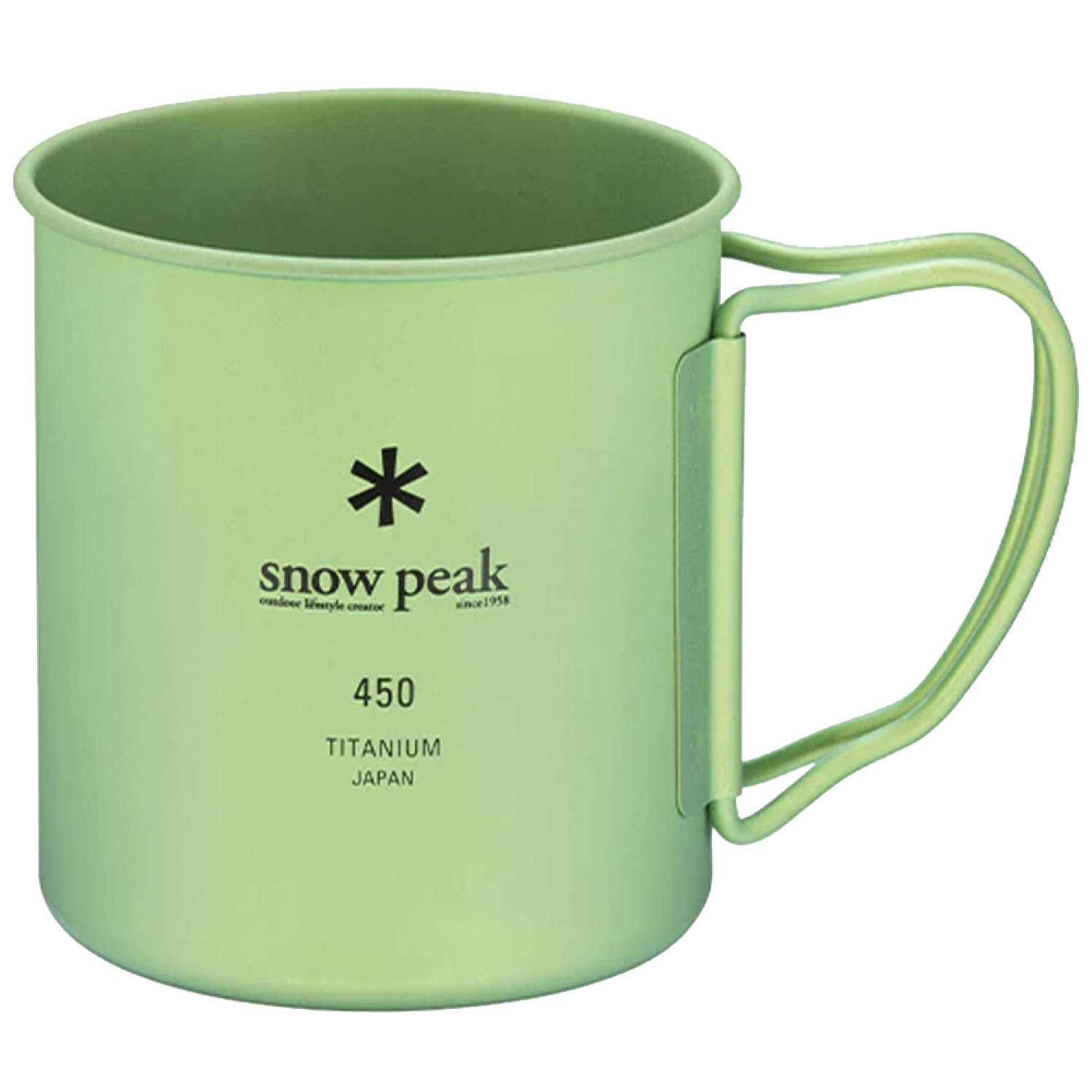Кружка Snow Peak Ti-Single Cup 450 Green