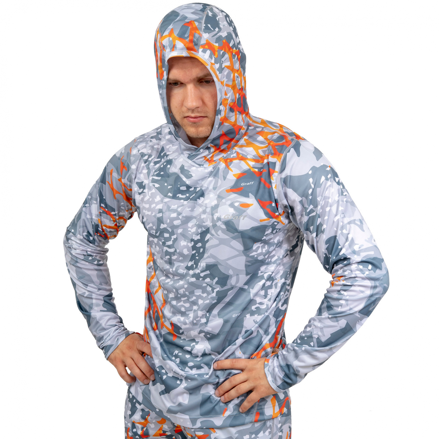 Джерси c капюшоном Graff 964-CL-1 3XL серый