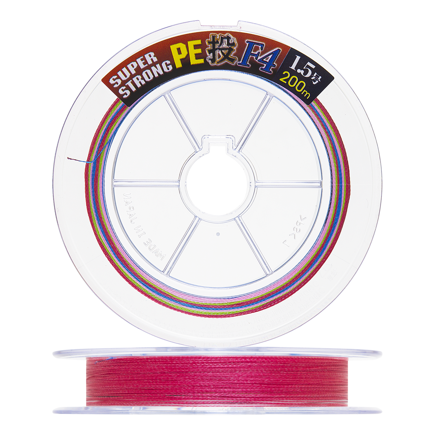 Шнур плетеный Toray Super Strong PE Nage F4 #1,5 200м (multicolor)