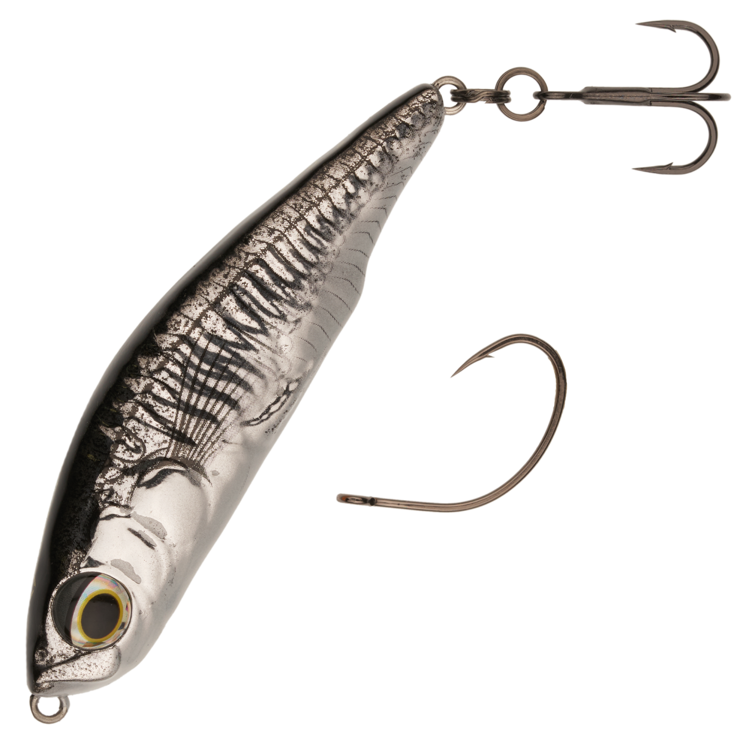 Воблер Savage Gear 3D Sticklebait Pencil 75 SS #Black Silver - 2 рис.