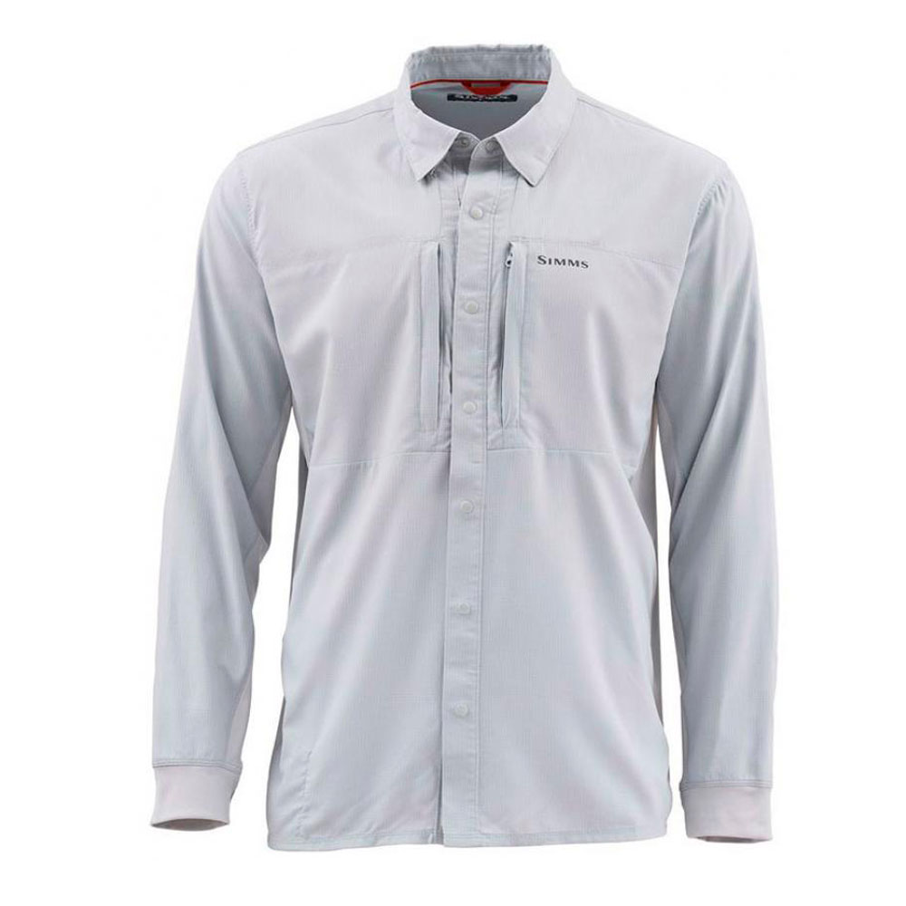 Рубашка Simms Intruder BiComp Shirt '20 2XL Sterling рубашка simms bugstopper intruder bicomp ls shirt 21 3xl tan