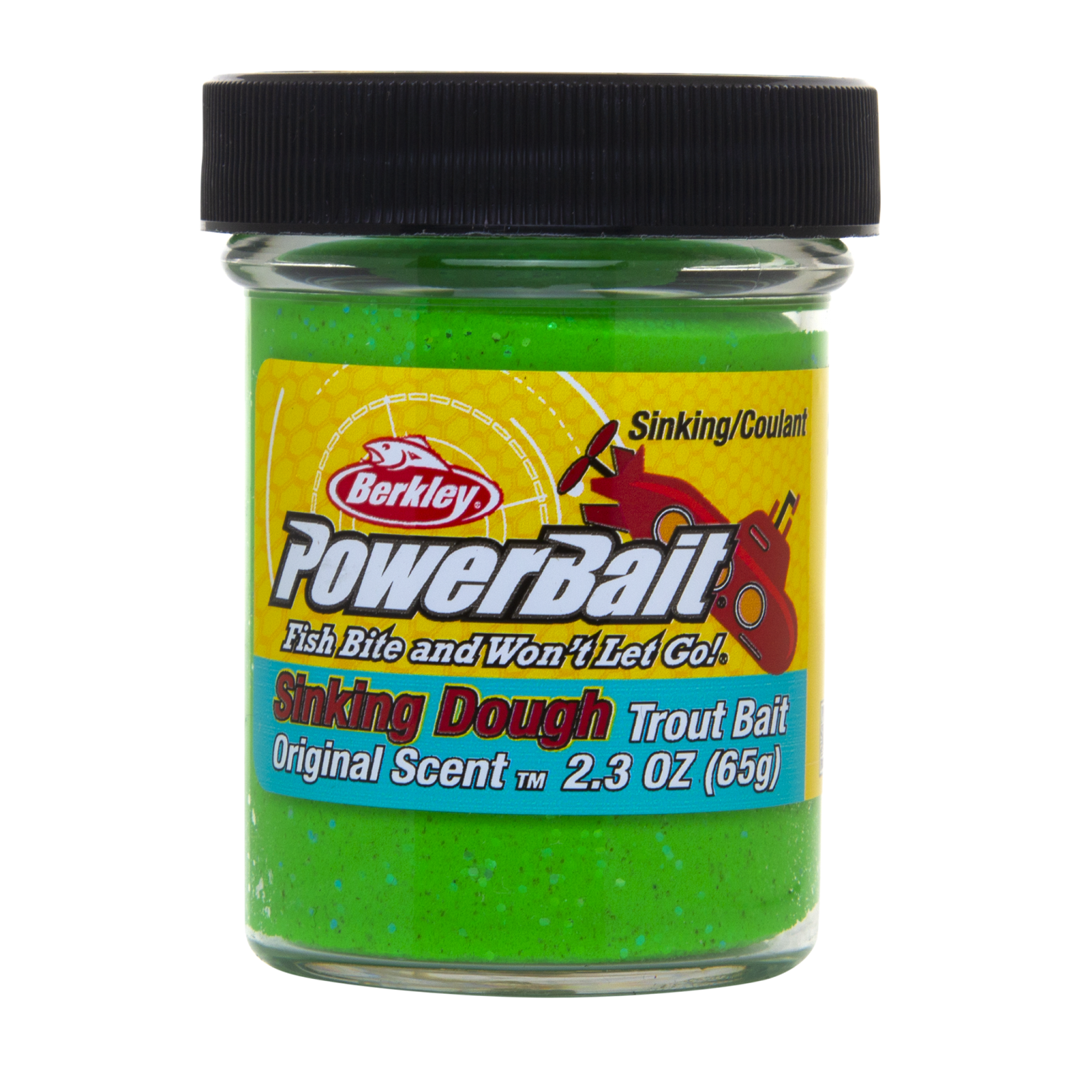 Паста форелевая Berkley PowerBait Sinking Glitter Trout Bait 50гр #Spring/Lime