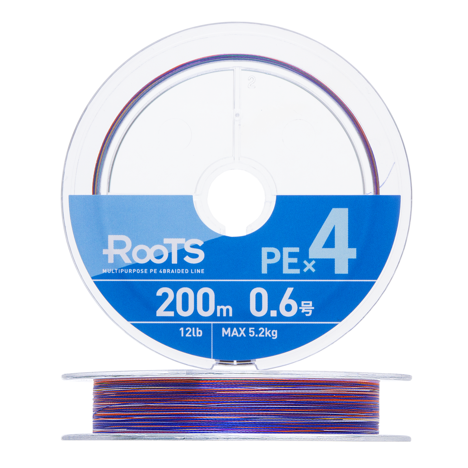 Шнур плетеный Gosen Roots PE X4 #0,6 0,128мм 200м (multicolor)