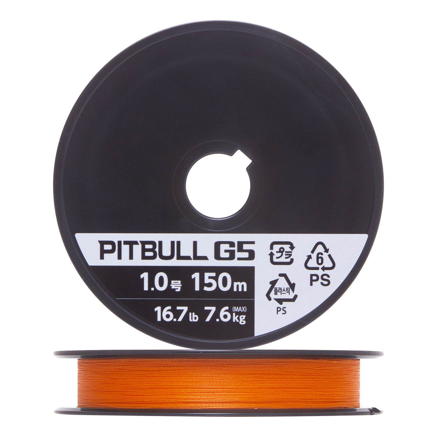 Шнур плетеный Shimano Pitbull G5 #1,0 0,165мм 150м (hi-vis orange)