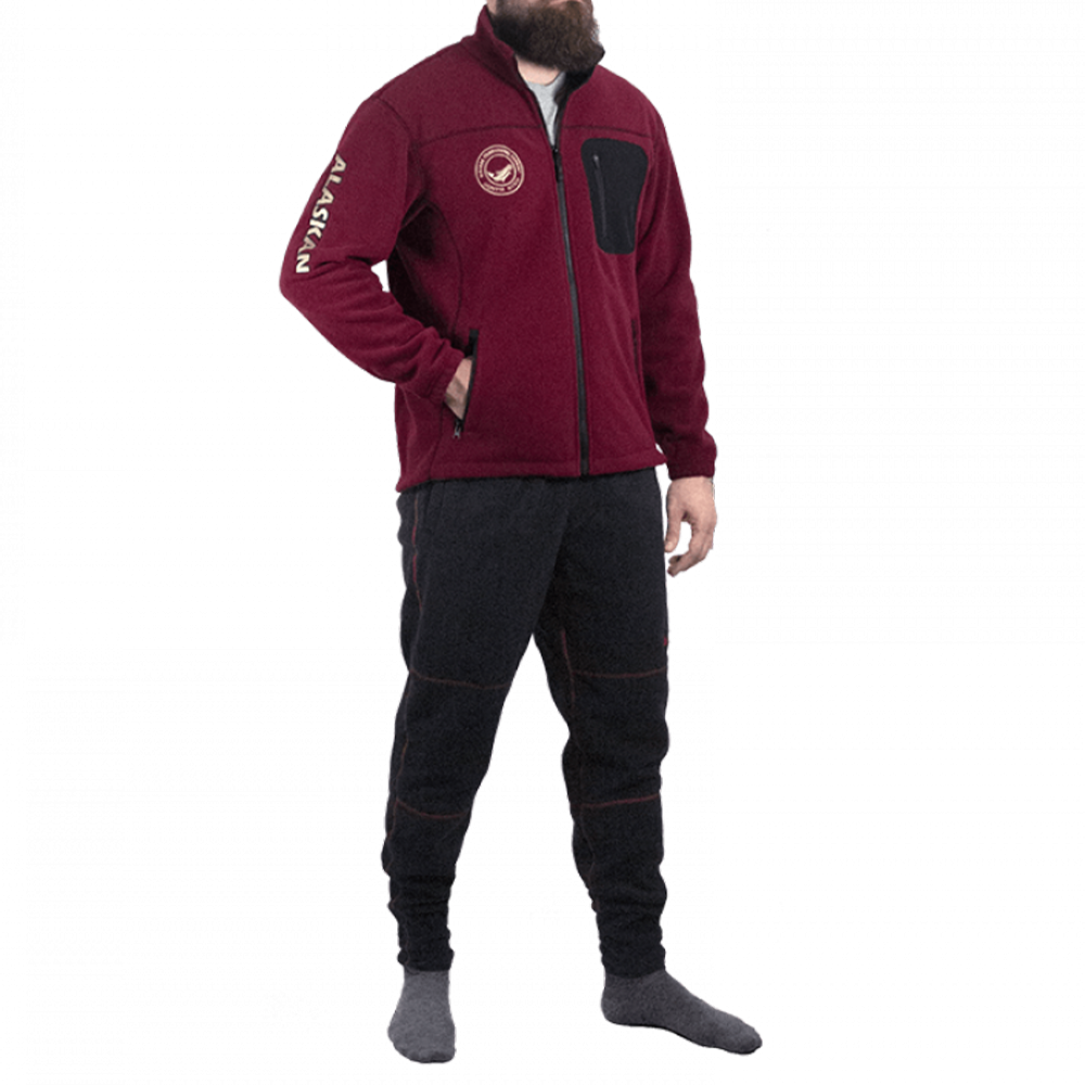 Куртка флисовая Alaskan North Wind 3XL бордовый