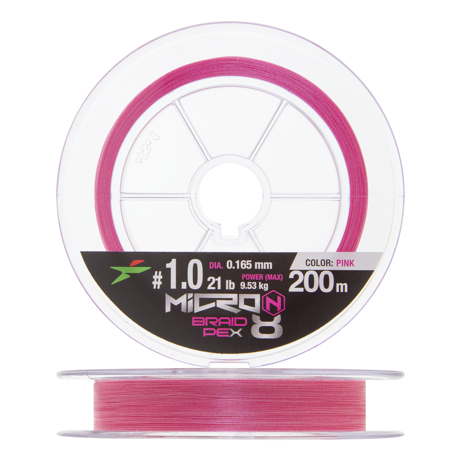 Шнур плетеный Intech Micron PE X8 #1,0 0,165мм 200м (pink)