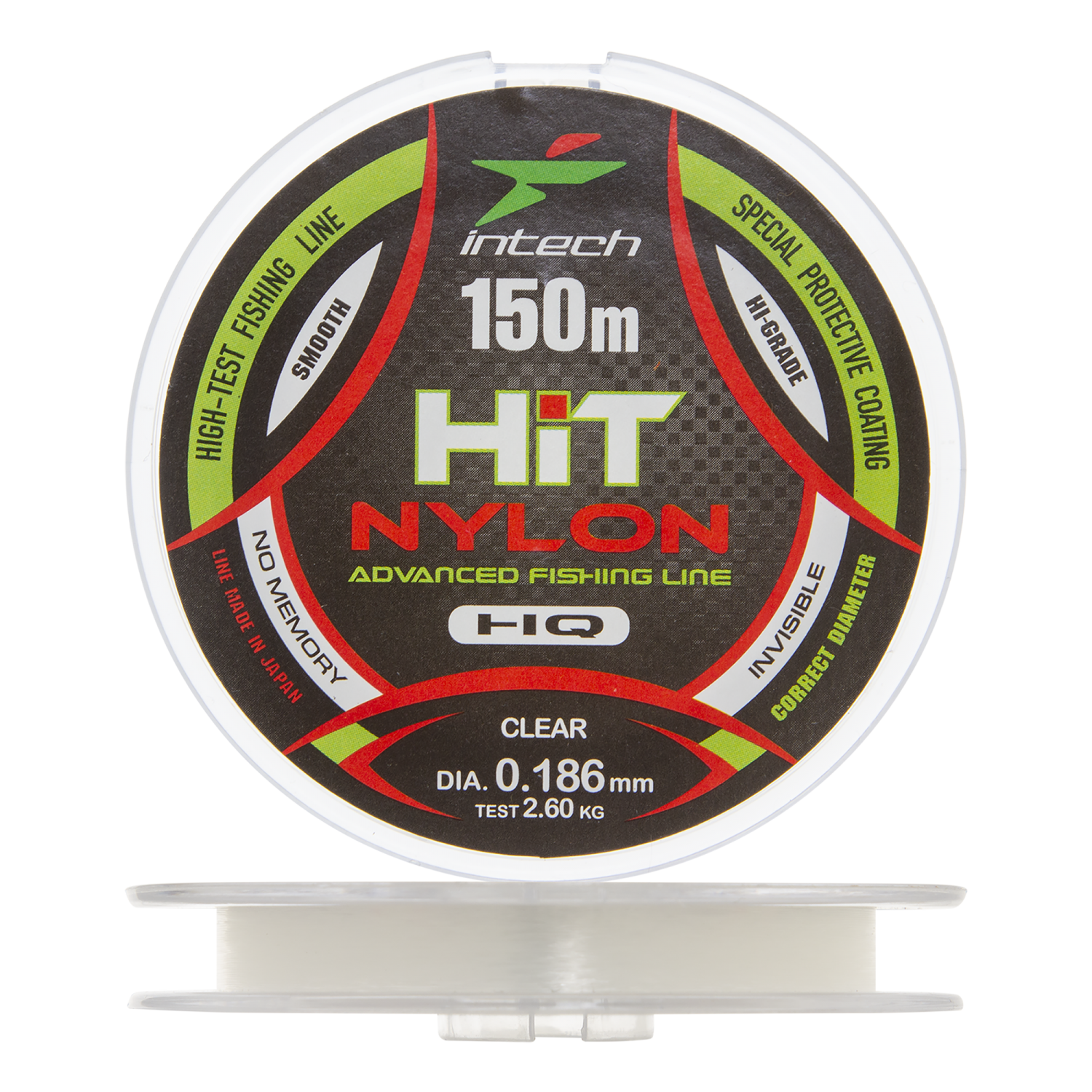 Леска монофильная Intech Hit Nylon 0,186мм 150м (clear)