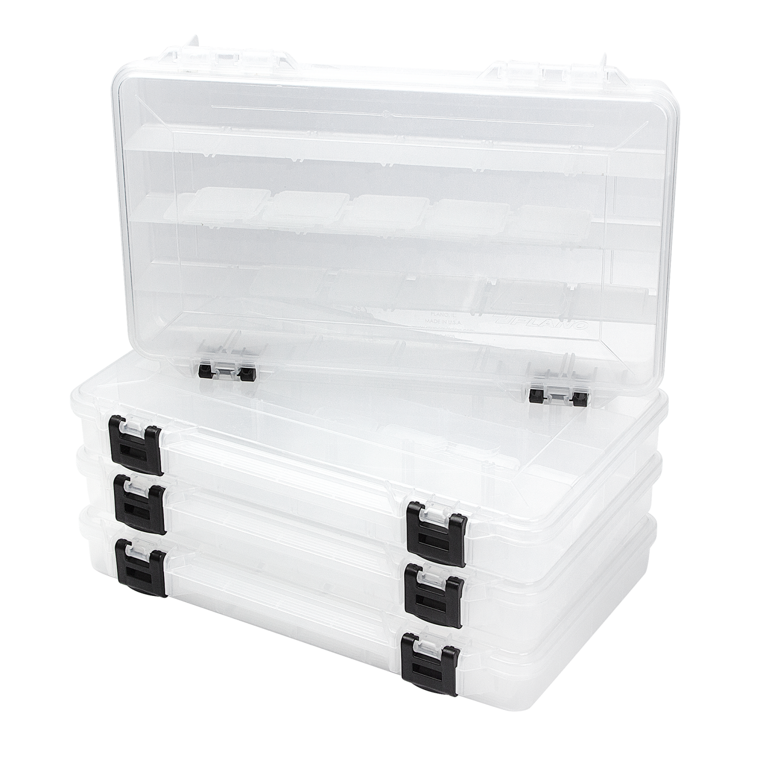 Коробка Plano Prolatch Stowaway 3700 4-Pack 4-24 отсека коробка plano bait jar organizer stowaway 3700