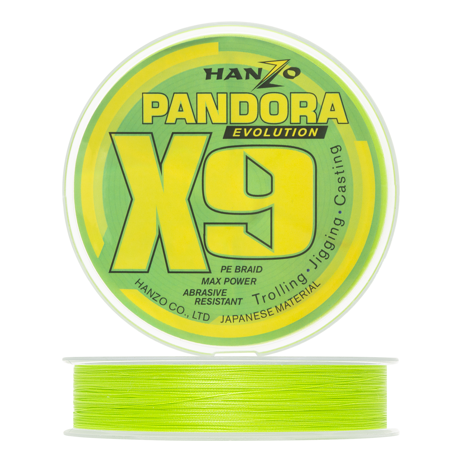 Шнур плетеный Hanzo Pandora Evolution X9 20 024мм 300м 300м green 2235₽