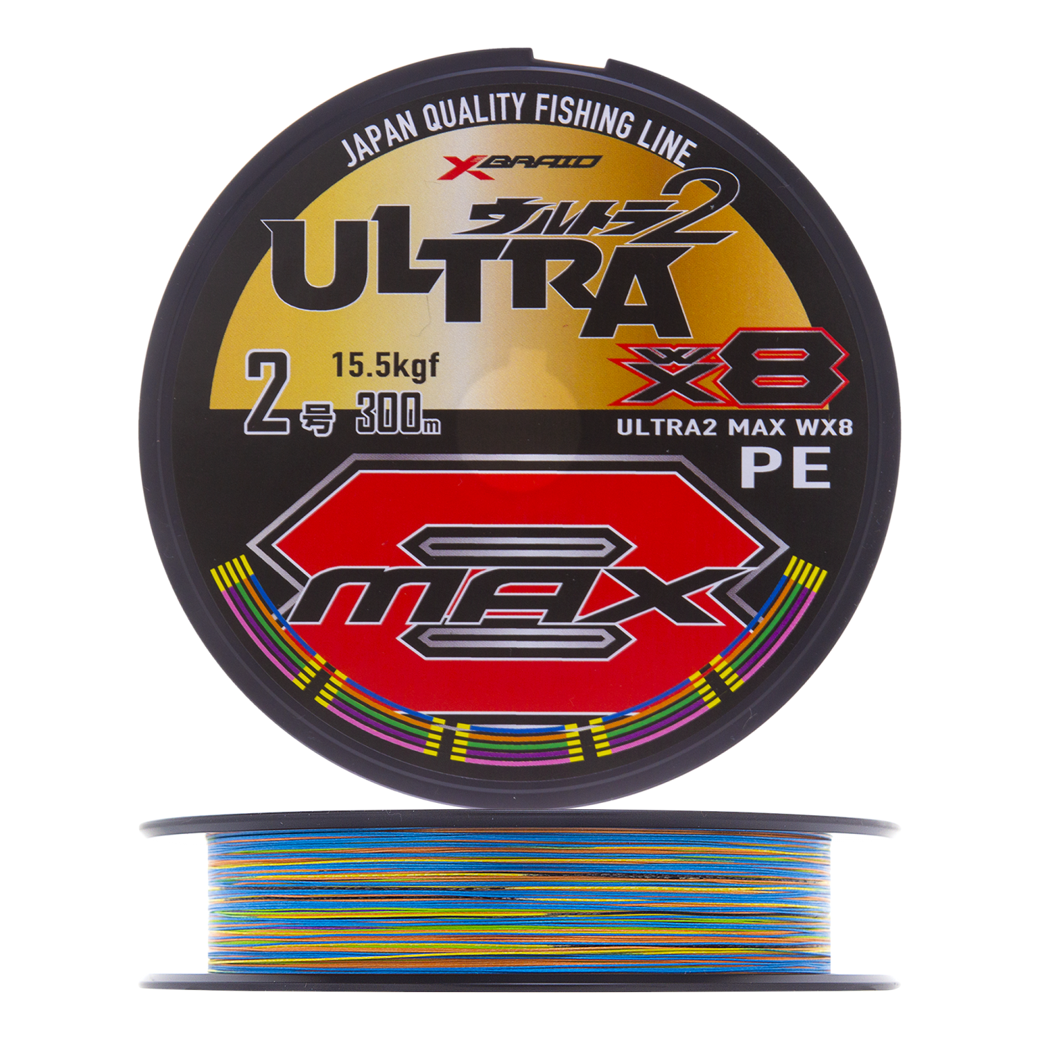 Шнур плетеный YGK Ultra2 Max WX8 #1,0 0,165мм 300м (5color)