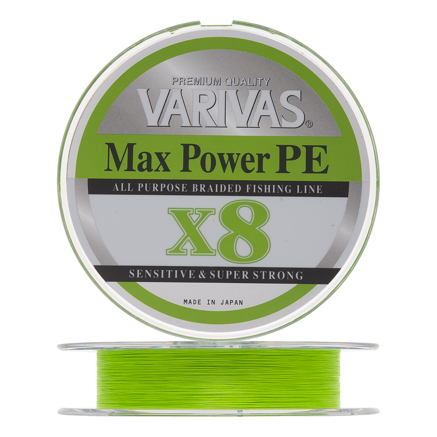 Шнур плетеный Varivas Max Power PE X8 #1,2 0,185мм 150м (lime green)