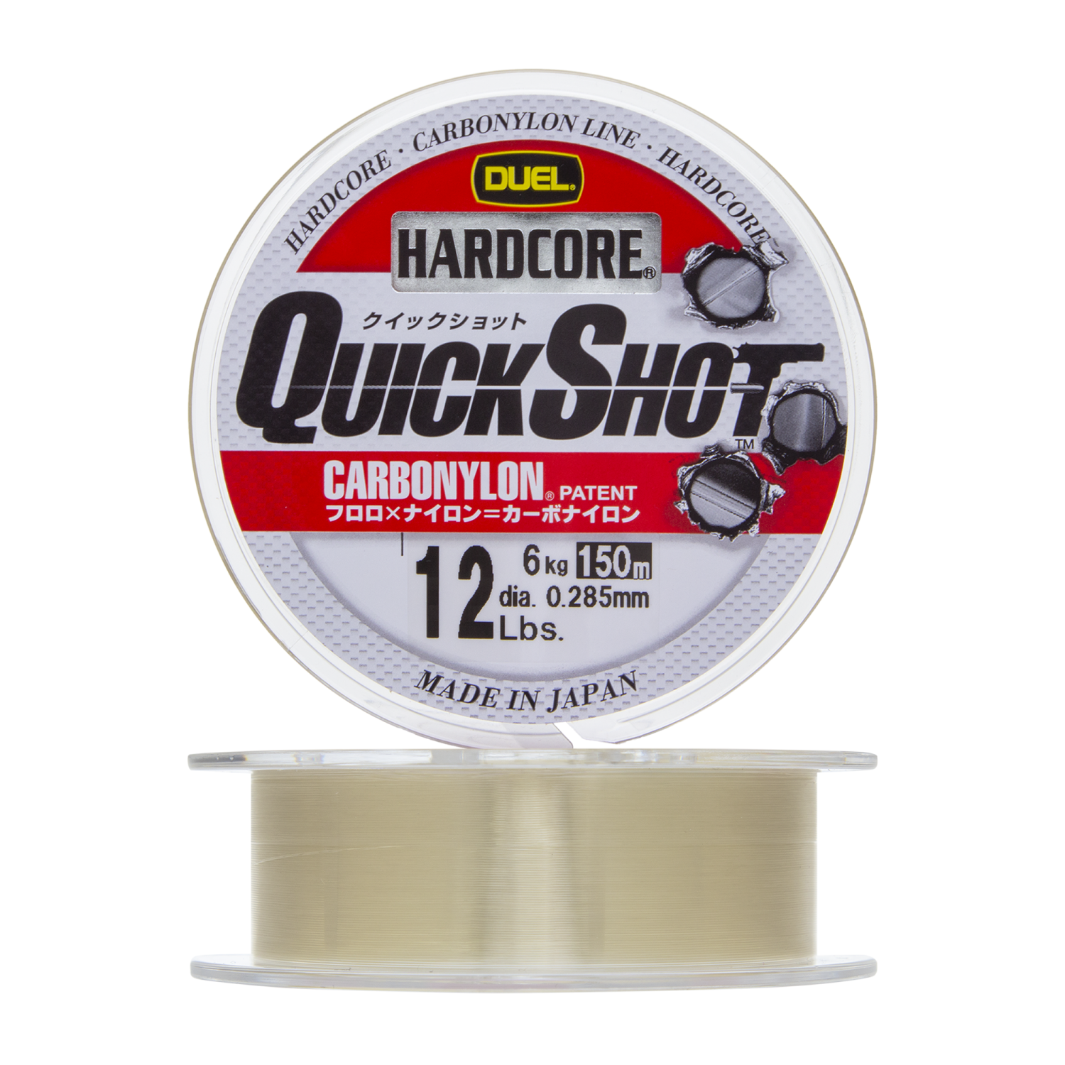 Леска монофильная Duel Hardcore Quick Shot Carbonylon 0,285мм 150м (clear)