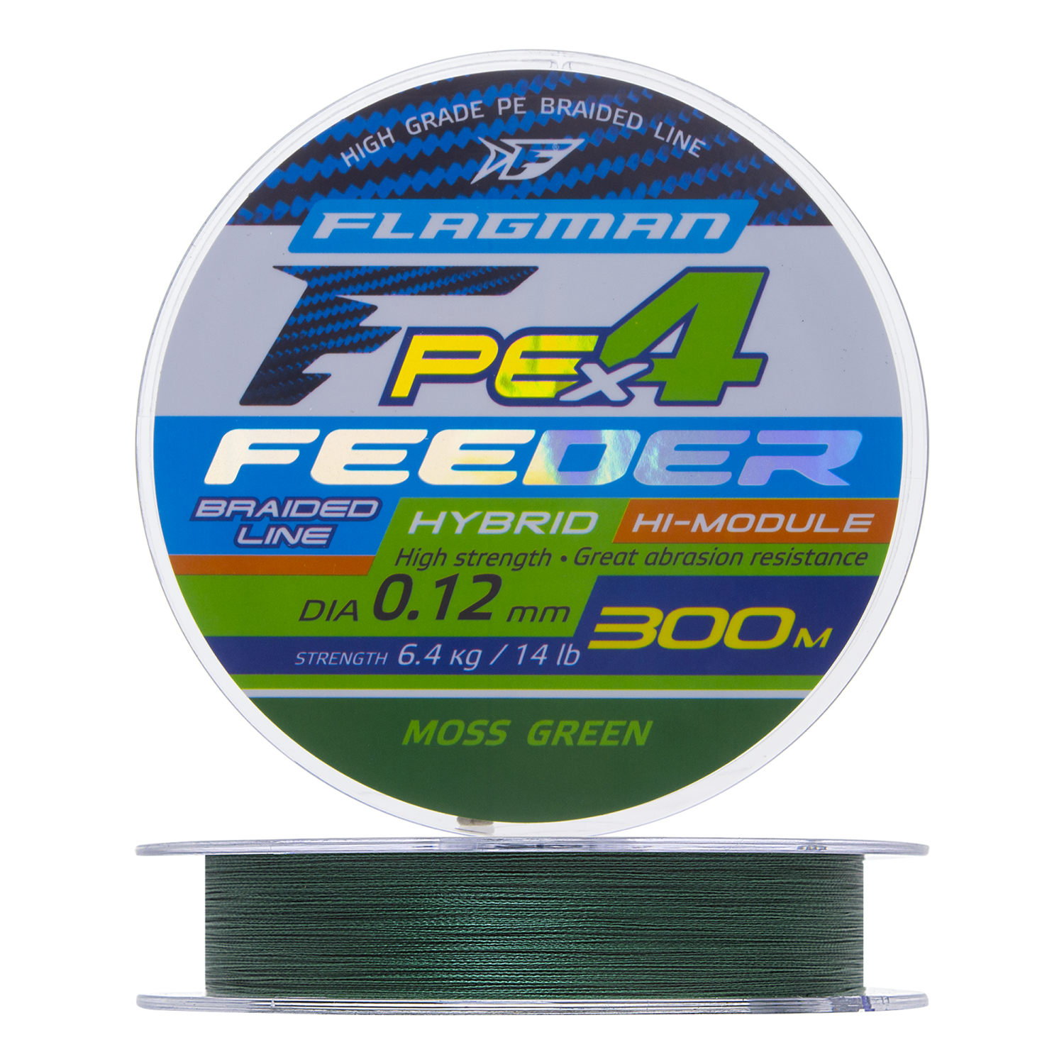 Шнур плетеный Flagman PE Hybrid F4 Feeder 014мм 300м moss green 676₽