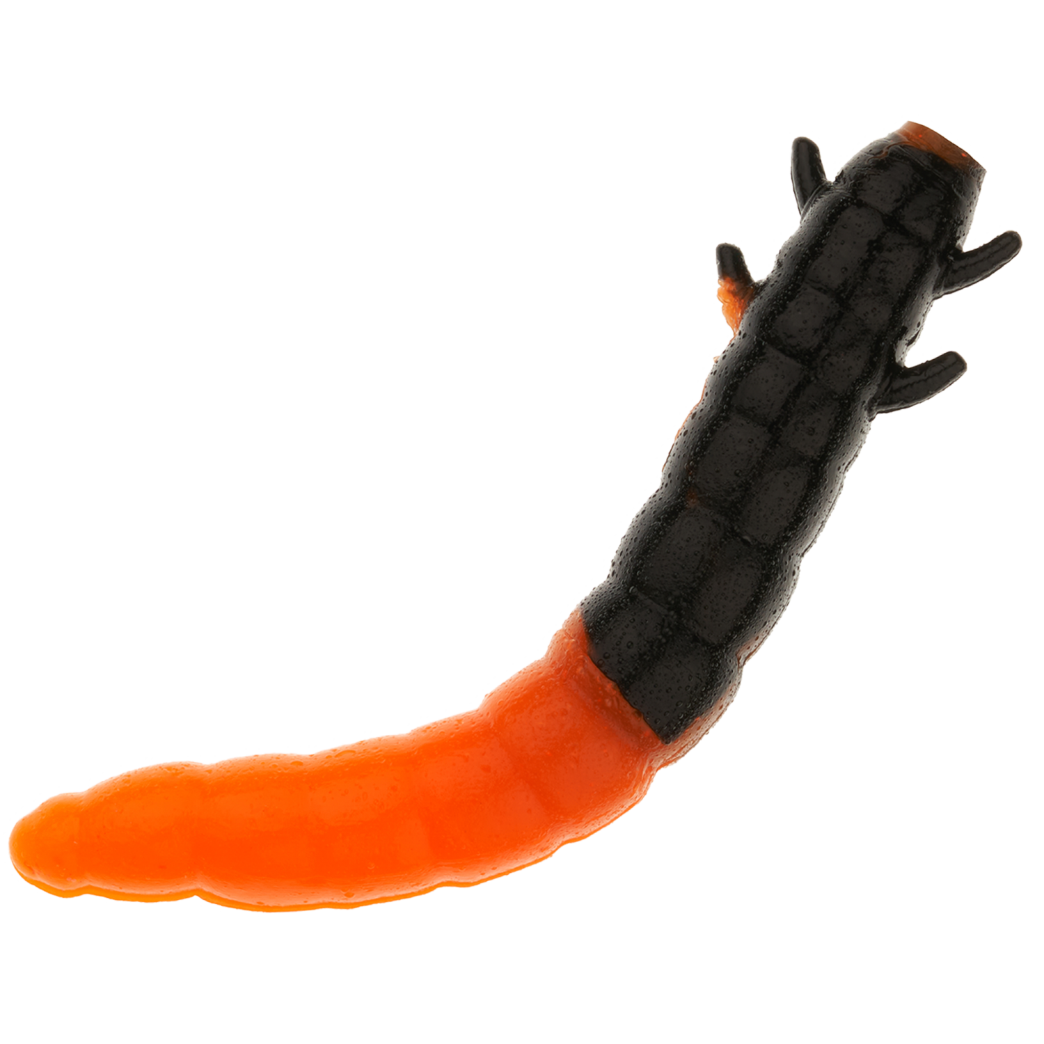 Приманка силиконовая Soorex Pro King Worm 55мм Cheese #304 Black/Orange