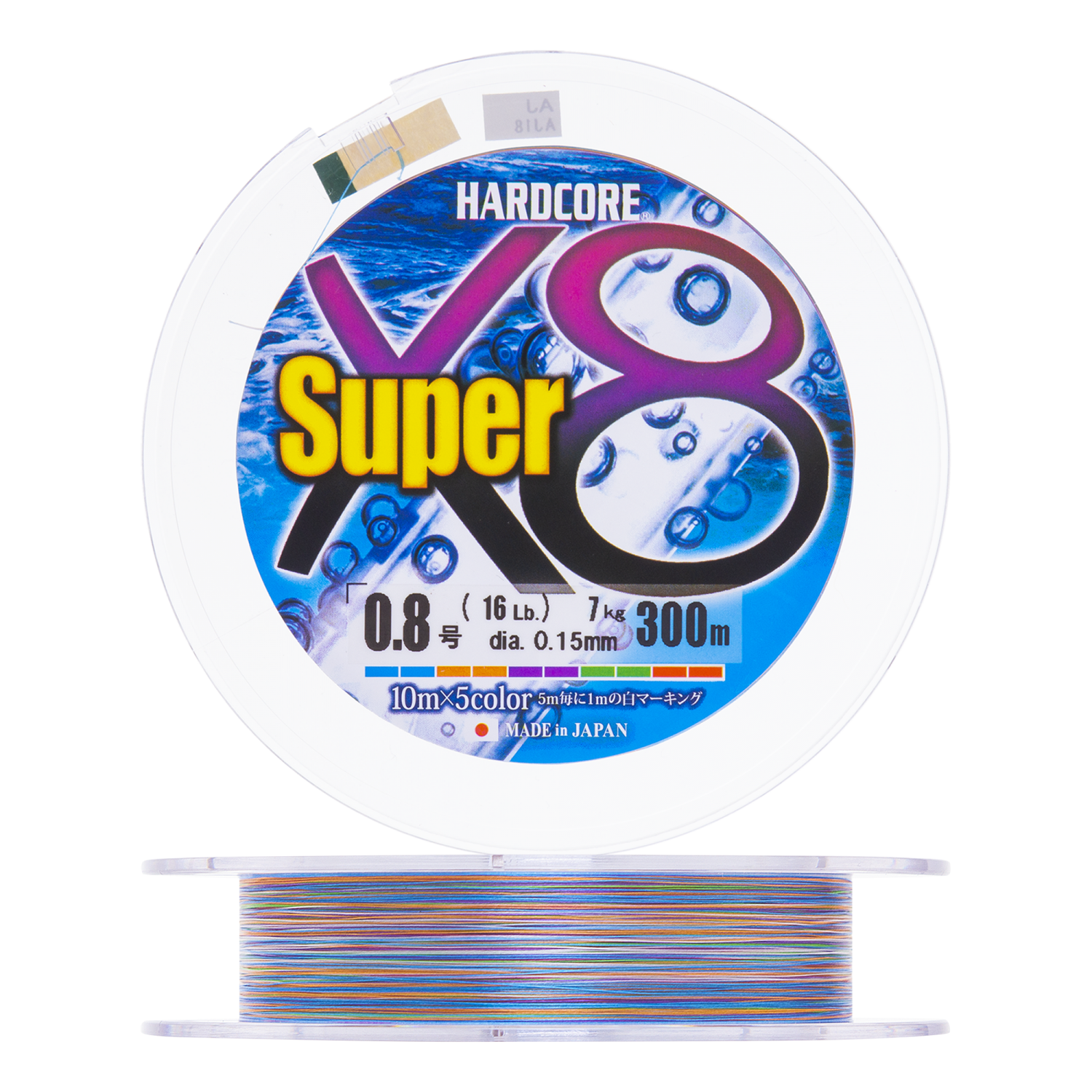 цена Шнур плетеный Duel Hardcore PE X8 Super #0,8 0,15мм 300м (5color)