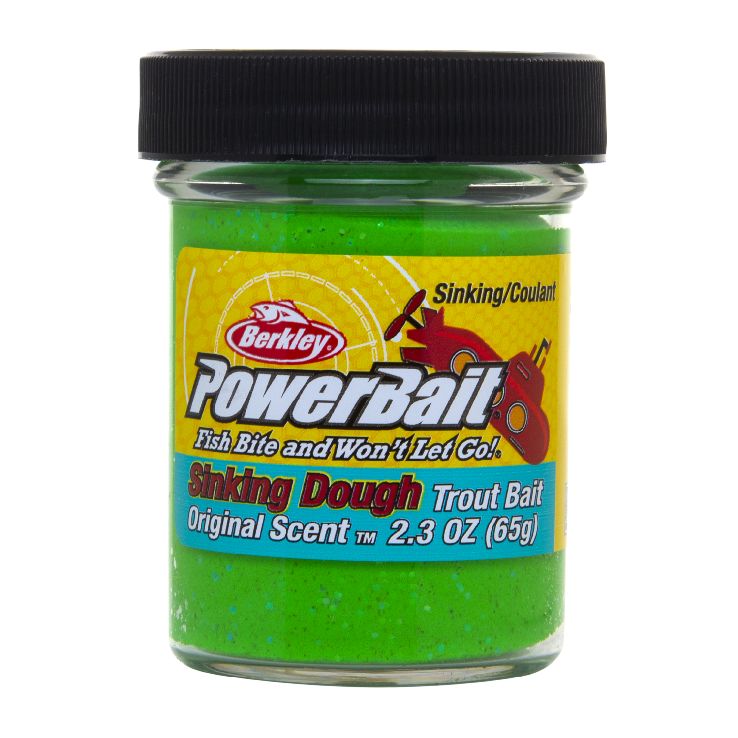 цена Паста форелевая Berkley Powerbait Sinking Glitter Trout Bait 50гр #Spring/Lime