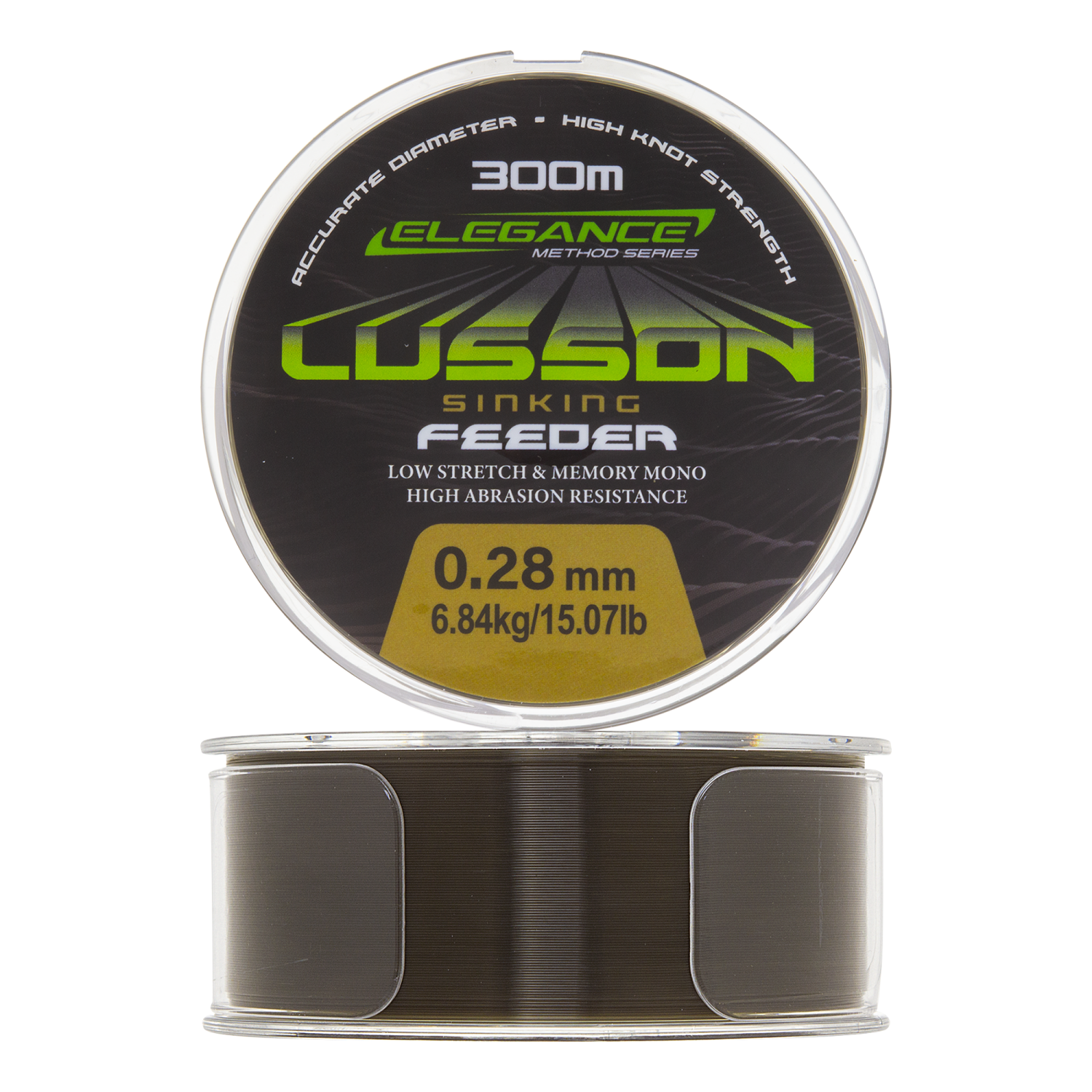 Леска монофильная Elegance Method Lusson Sinking Feeder 0,28мм 300м (olive gray)