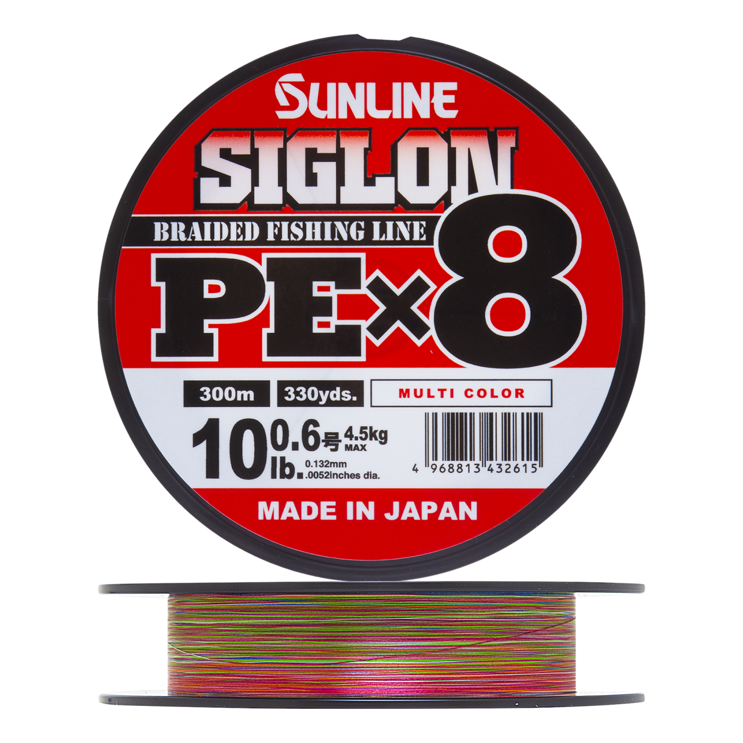 Шнур плетеный Sunline Siglon PE X8 #0,6 0,132мм 300м (multicolor)